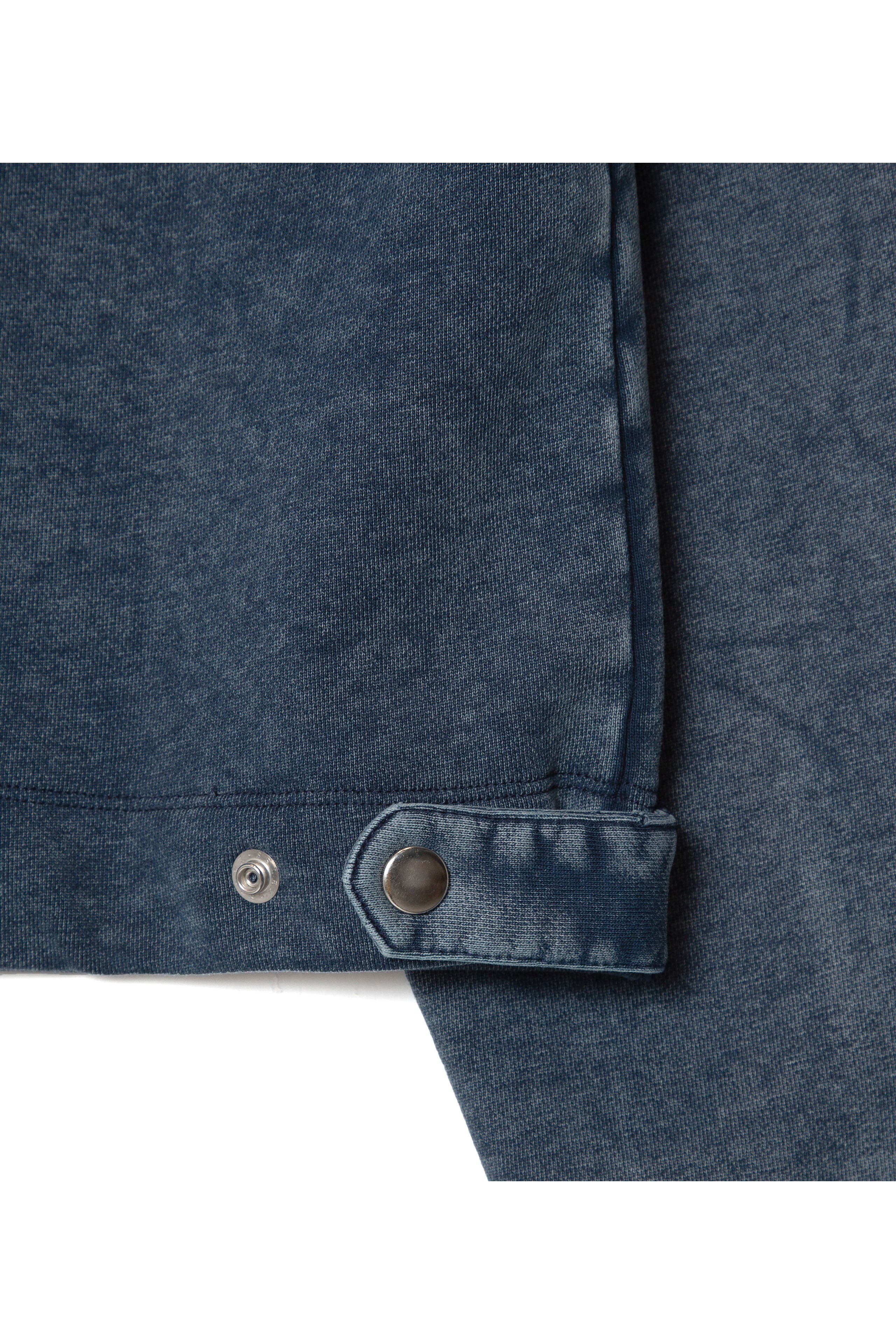 .at-Set Patch Zip-up Sweat Blouson - Indigo