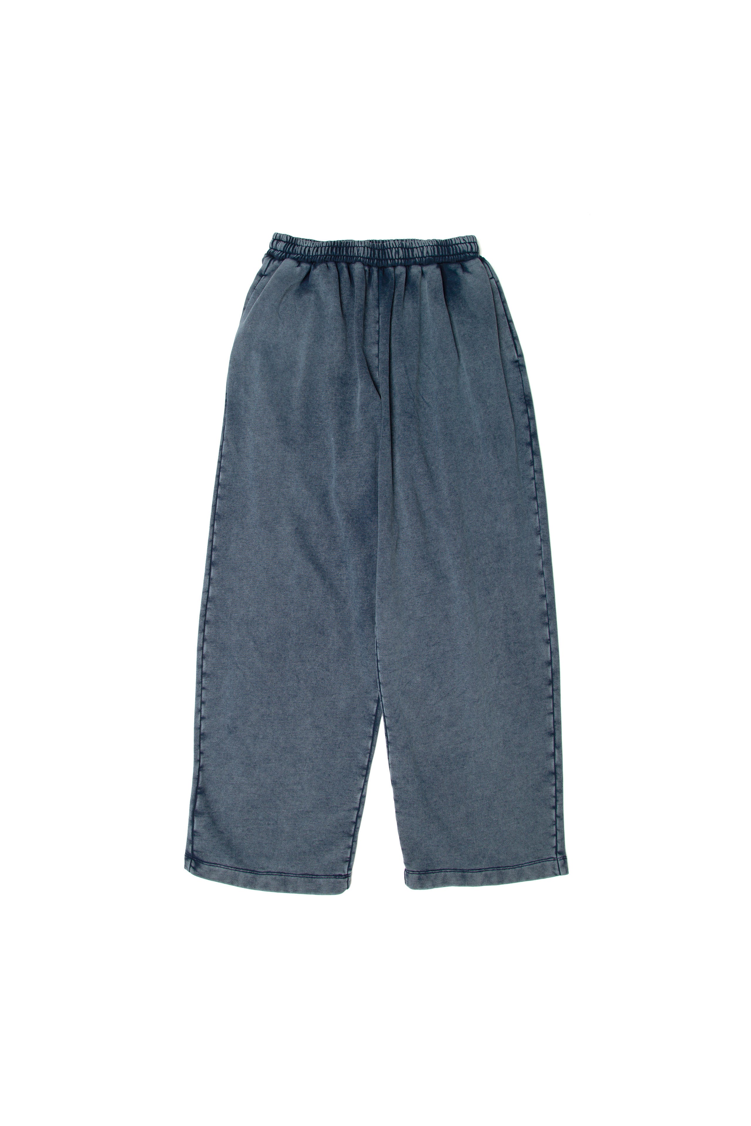 .at - Set Patch Wide Sweat Pants - Indigo