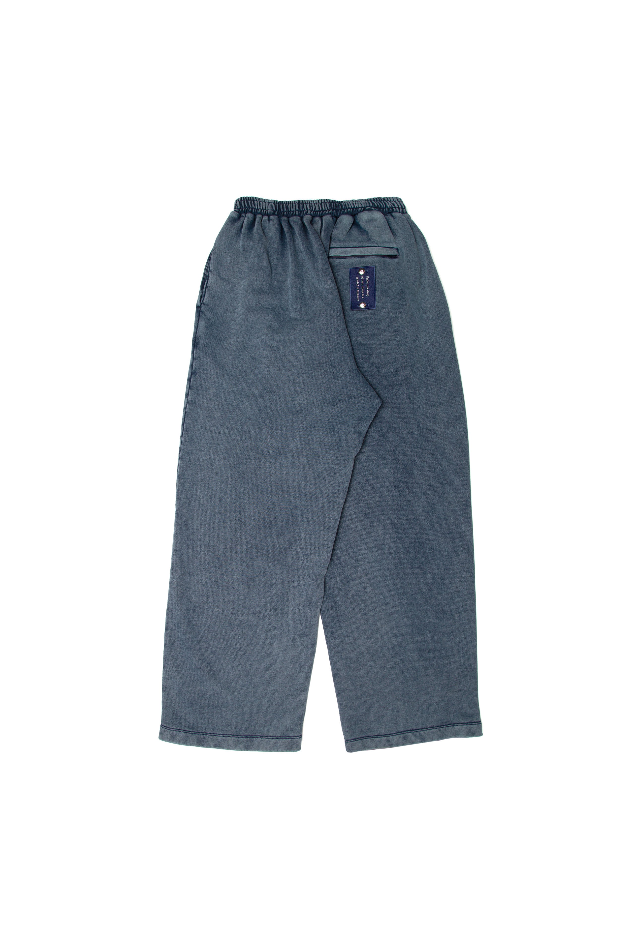 .at - Set Patch Wide Sweat Pants - Indigo