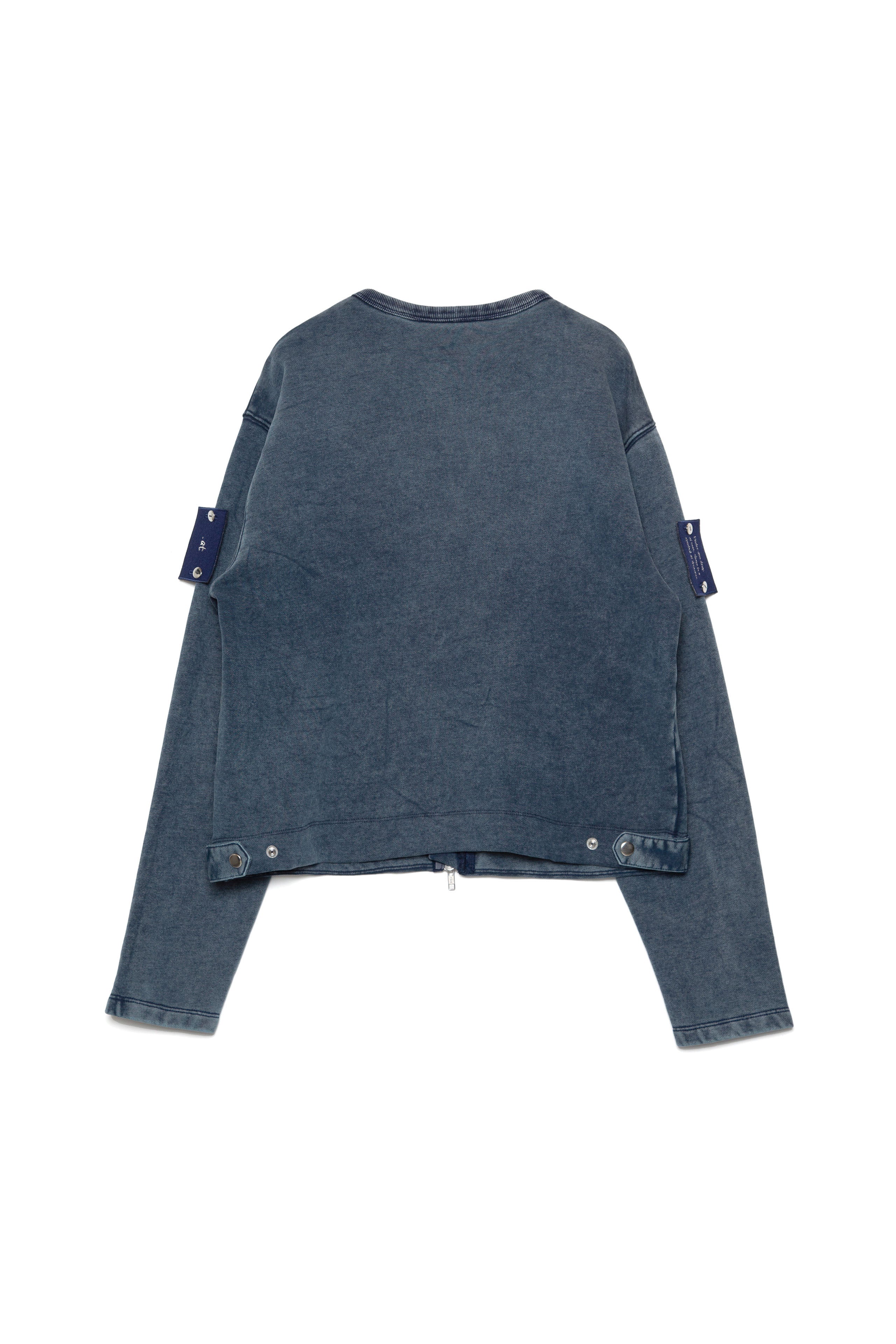 .at-Set Patch Zip-up Sweat Blouson - Indigo