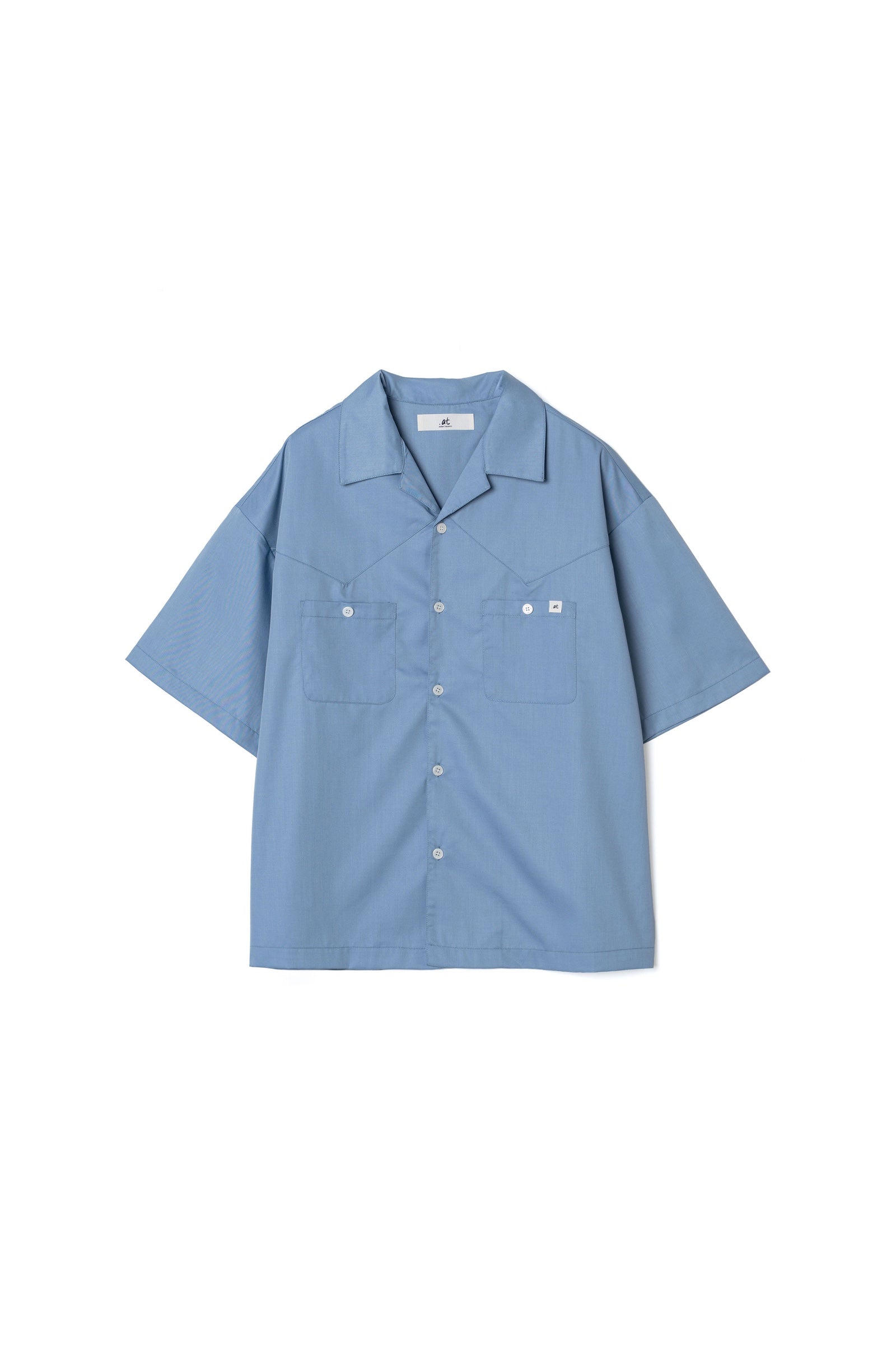 .at - Western Shirt - Iceblue 01