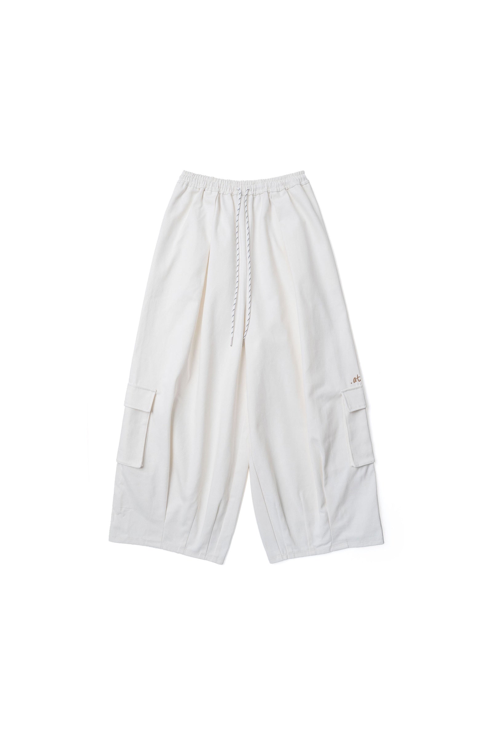 .at - Baggy Rigid Denim Pants - Off White 01