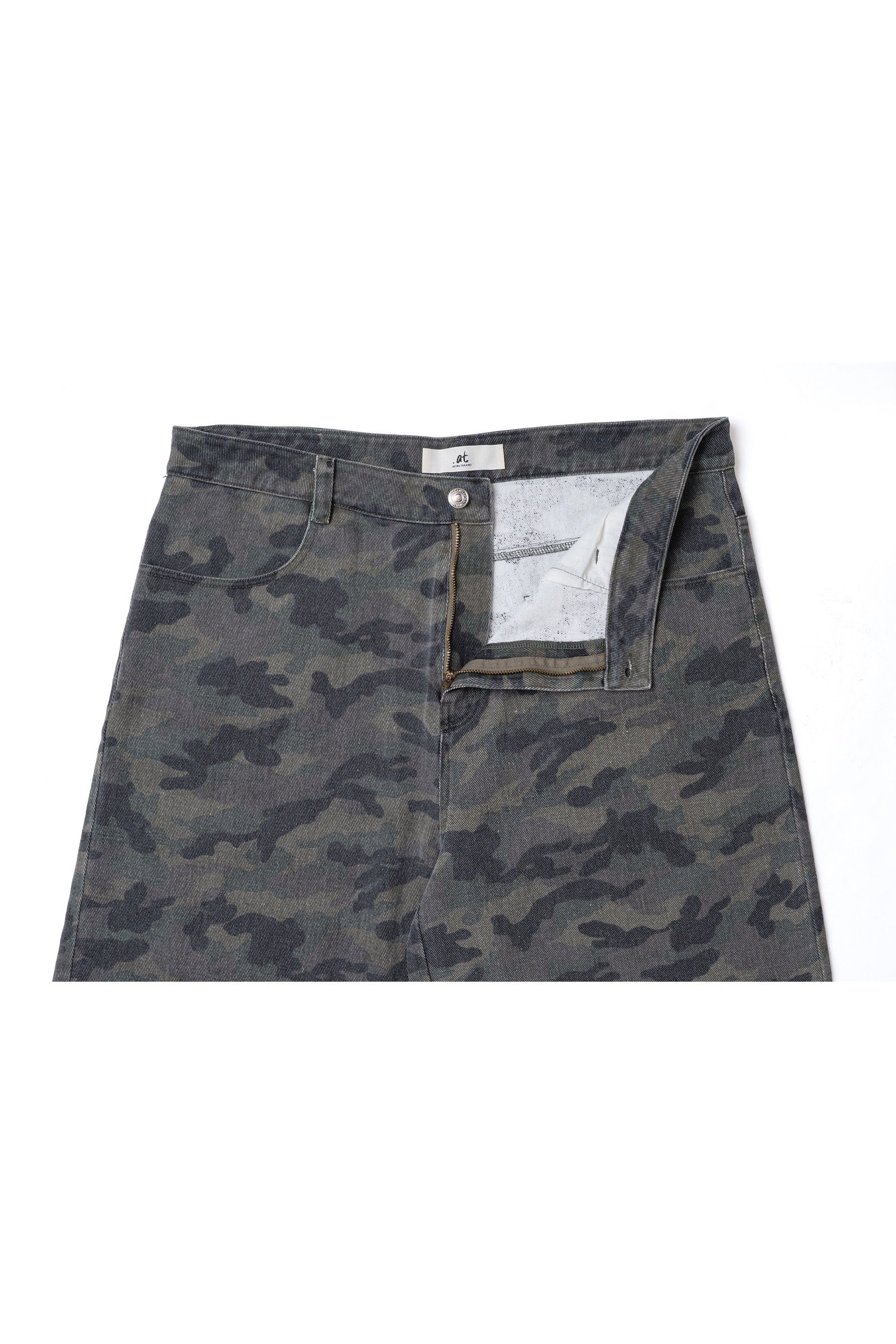 .at - Camouflage Wide Pants - Khaki Camo 06