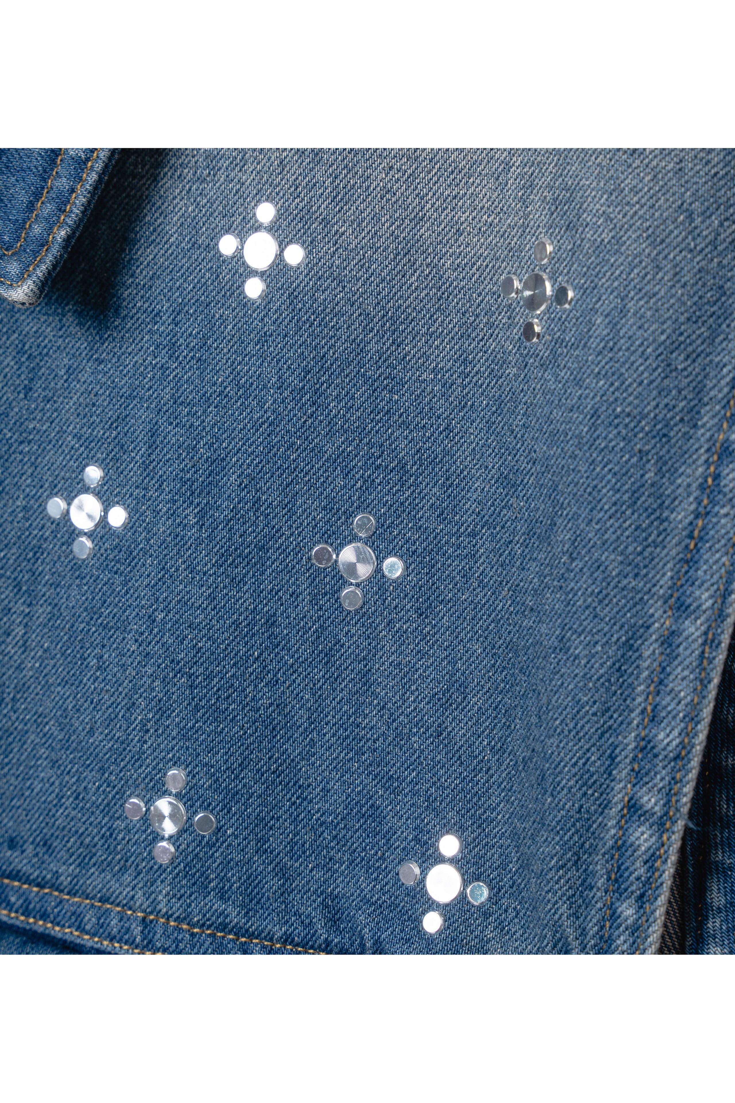 .at - Sleeveless Denim Jacket - Wash Indigo