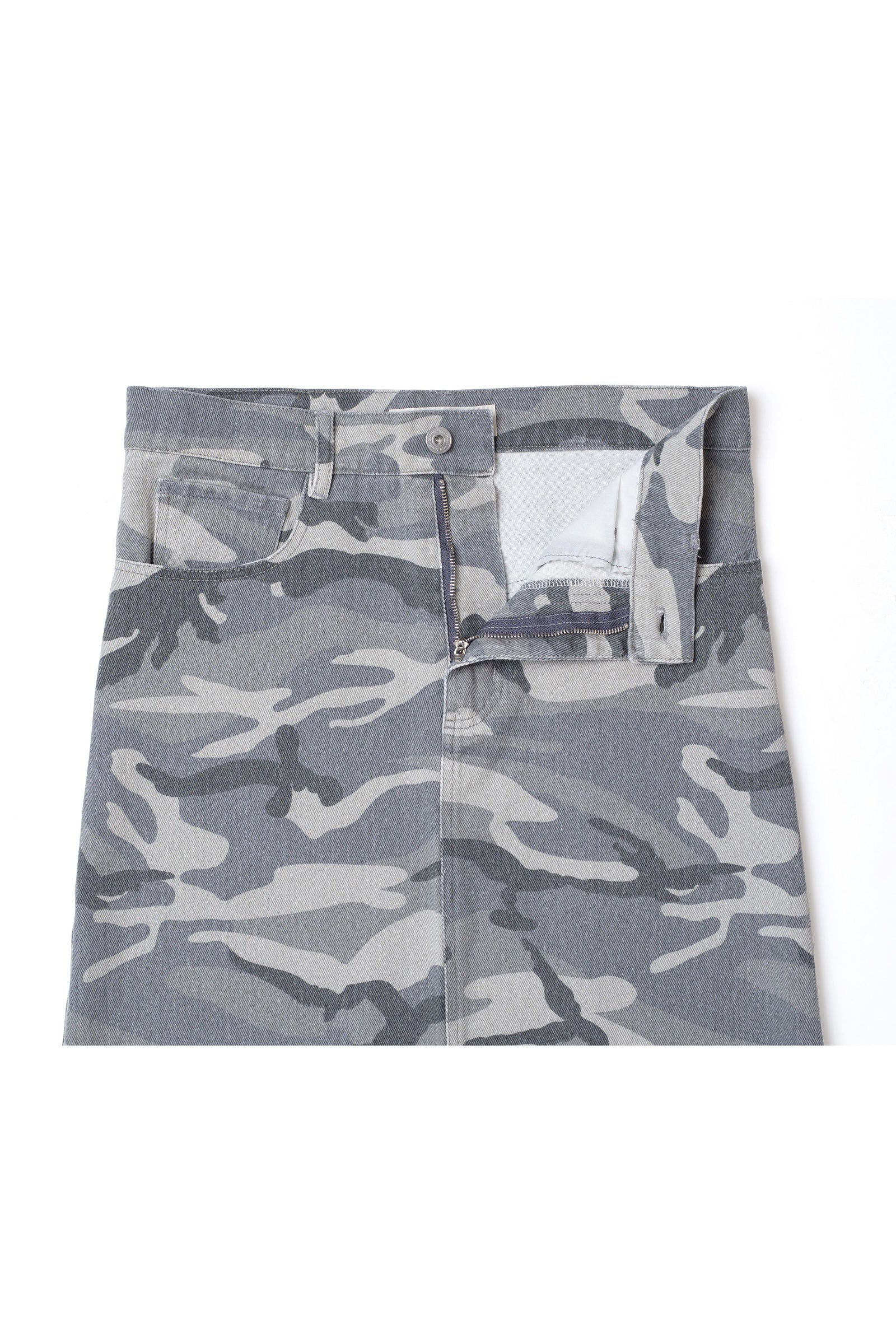 .at - Camouflage Skirt - White Camo 05