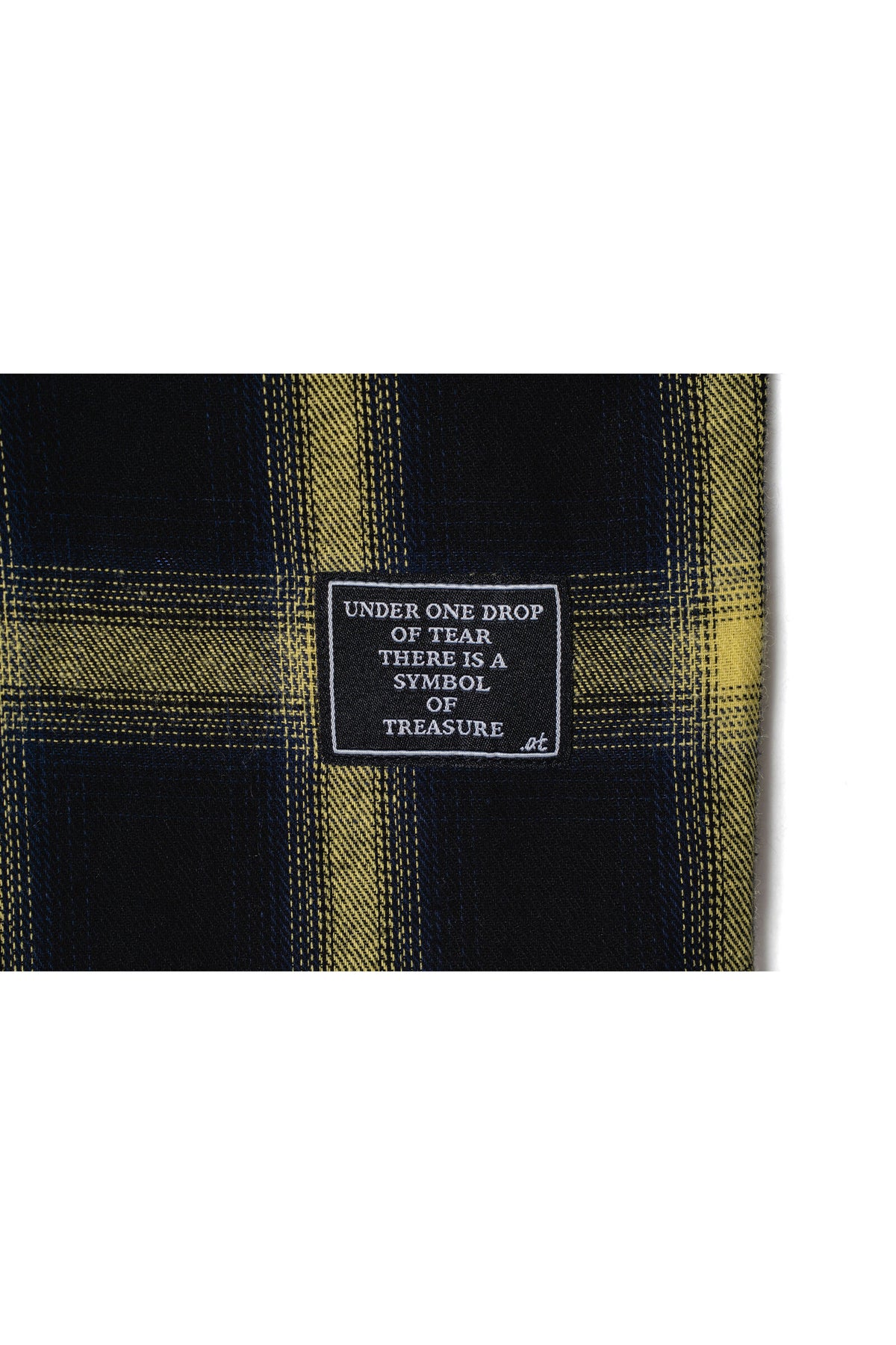 .at - vintage check hoodie Shirt - Yellow×Black Check 03