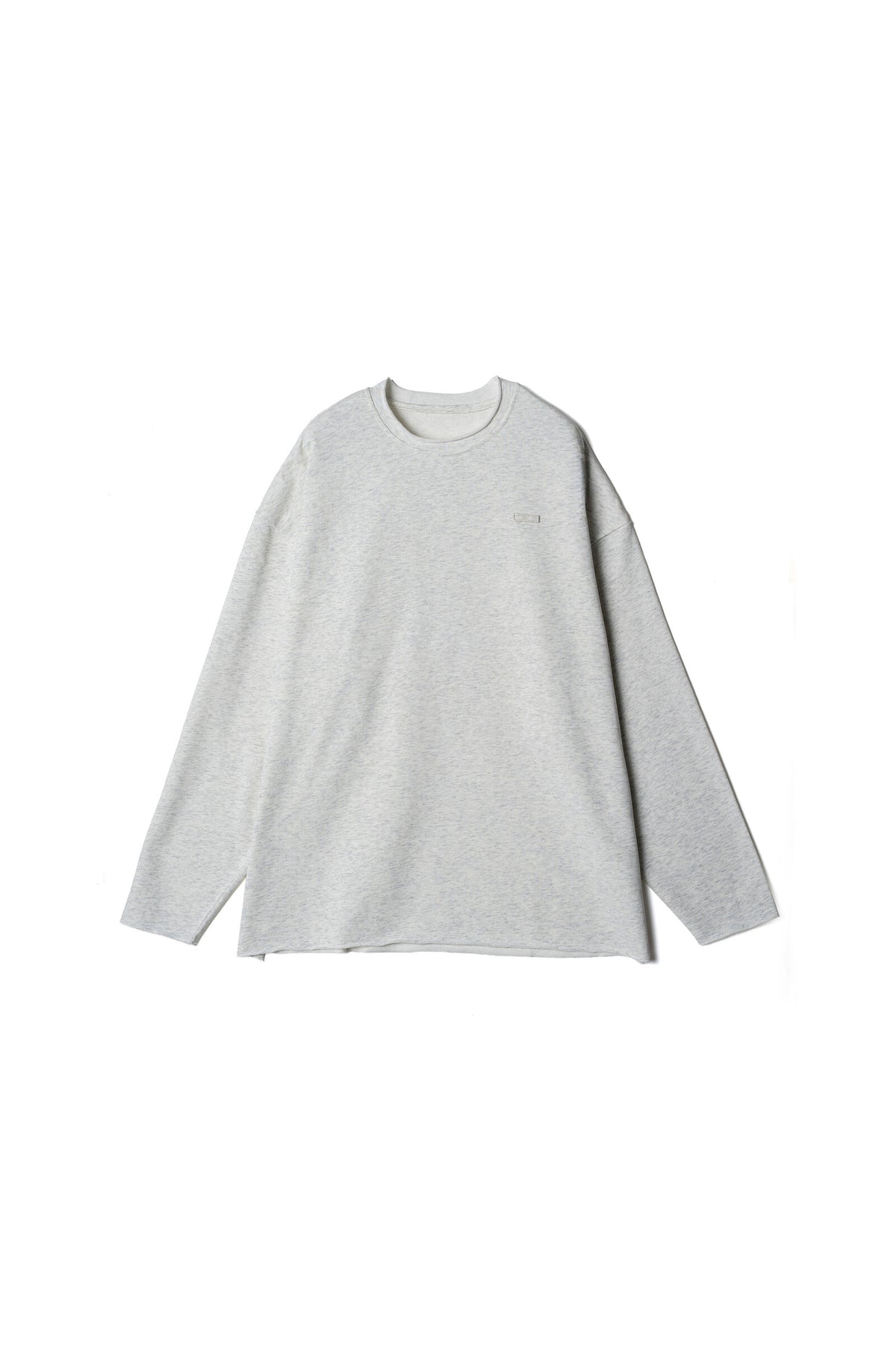 .at - french terry long-sleeve T-shirt - Oatmeal 01