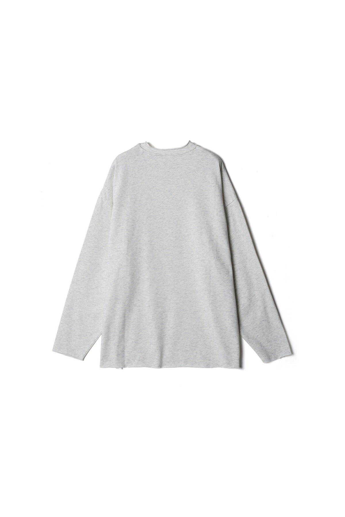 .at - french terry long-sleeve T-shirt - Oatmeal 02