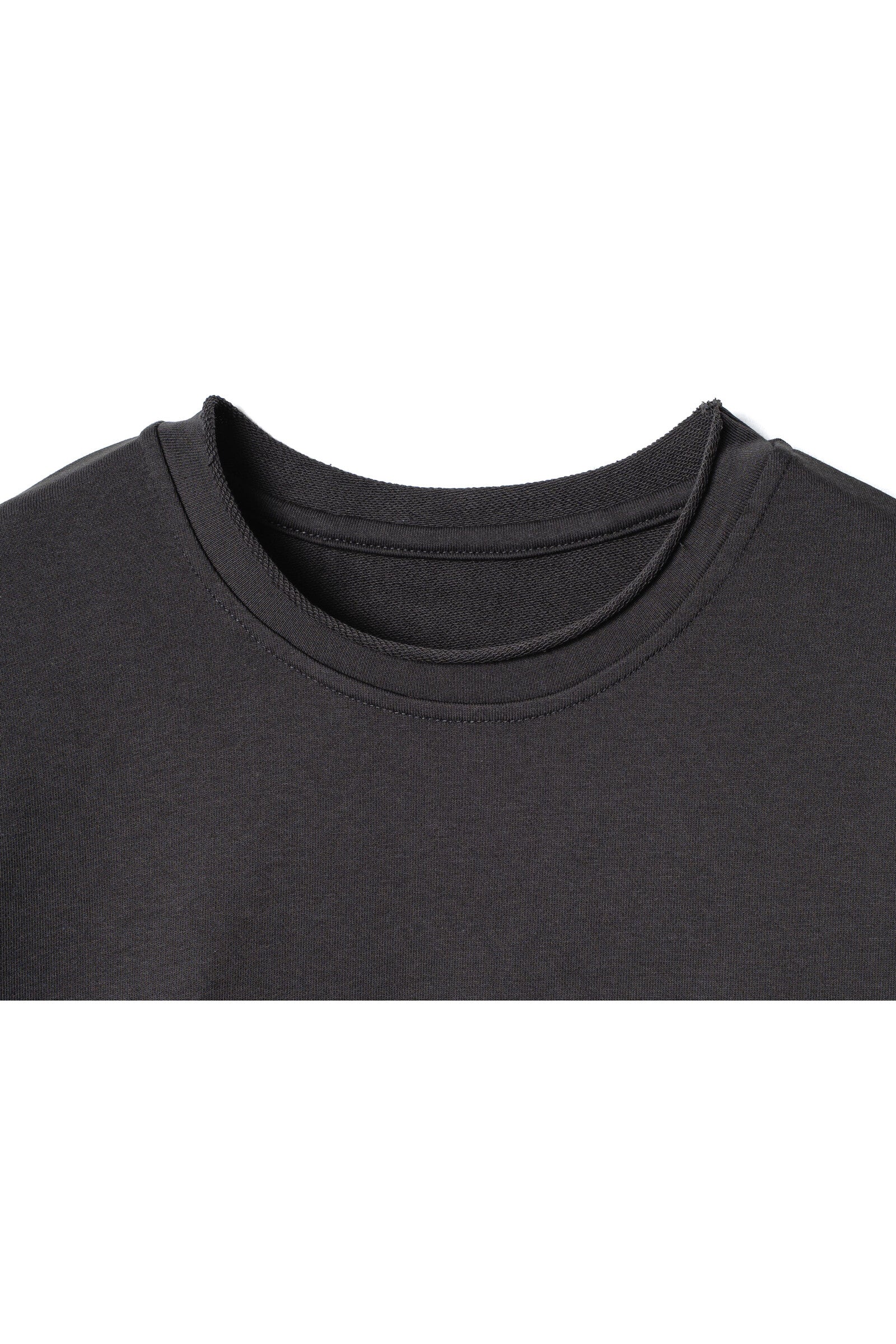 .at - french terry long-sleeve T-shirt - Charcoal Gray 04