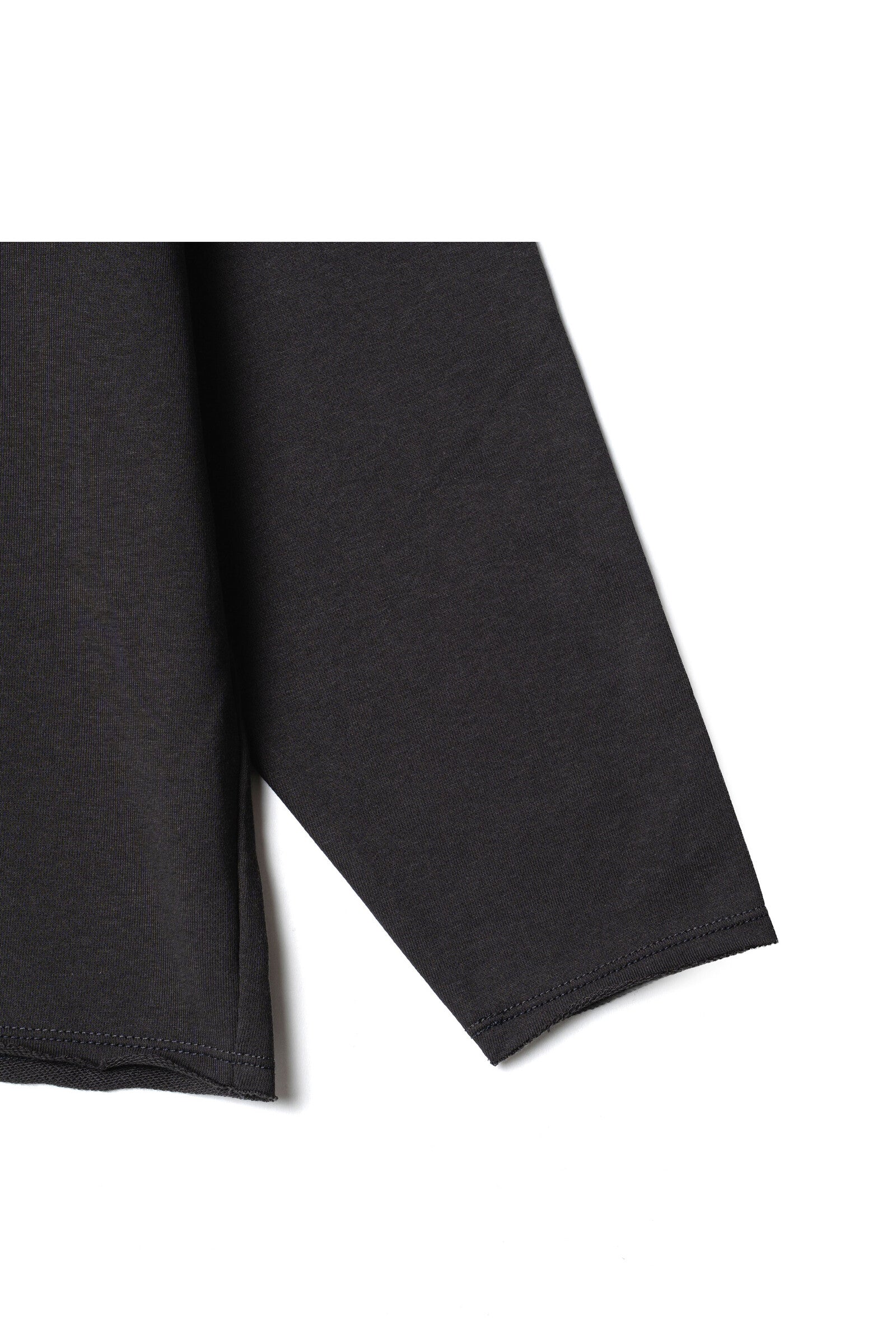 .at - french terry long-sleeve T-shirt - Charcoal Gray 05