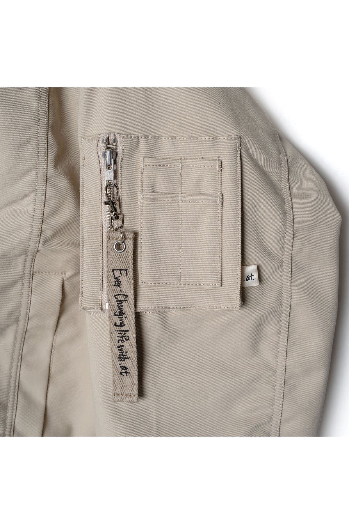 .at - MA-1 BOMBER JACKET - Greige 03