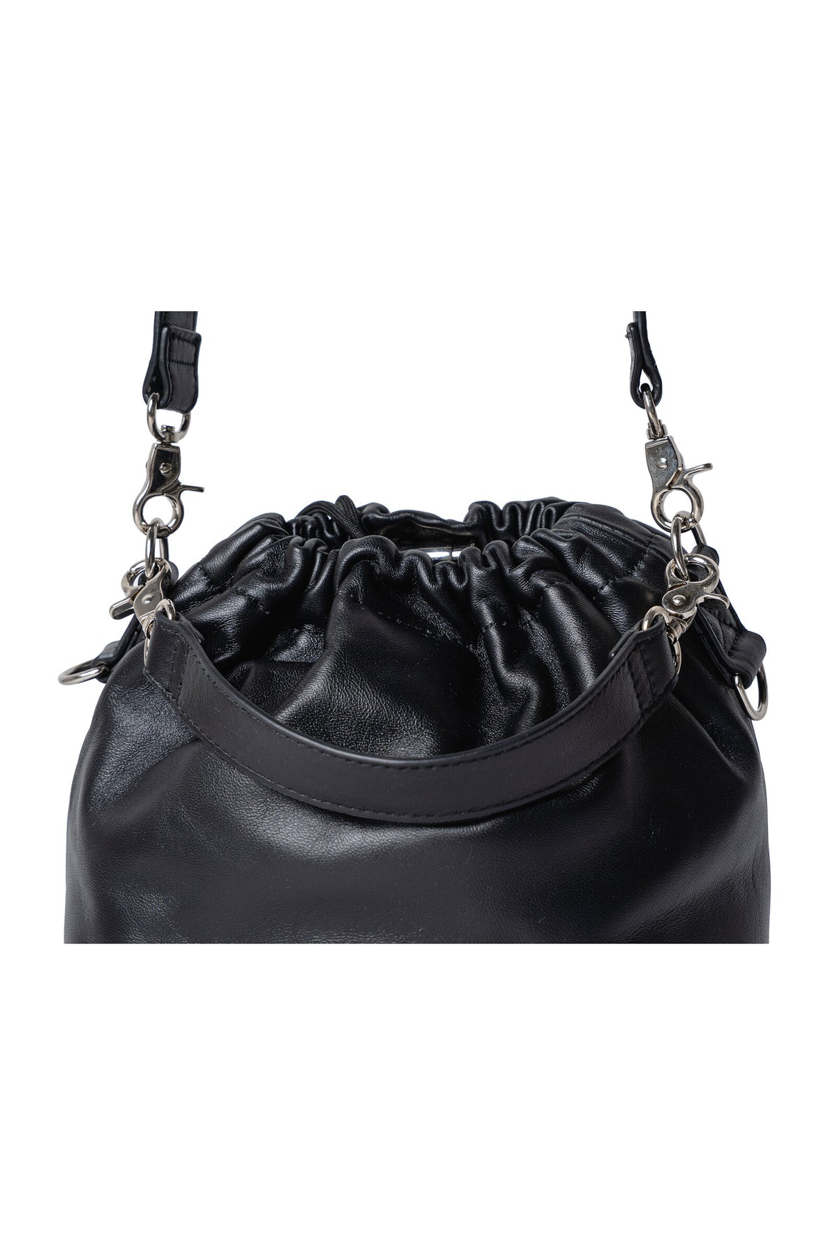 .at - Drawstring Bucket Bag - Black 06