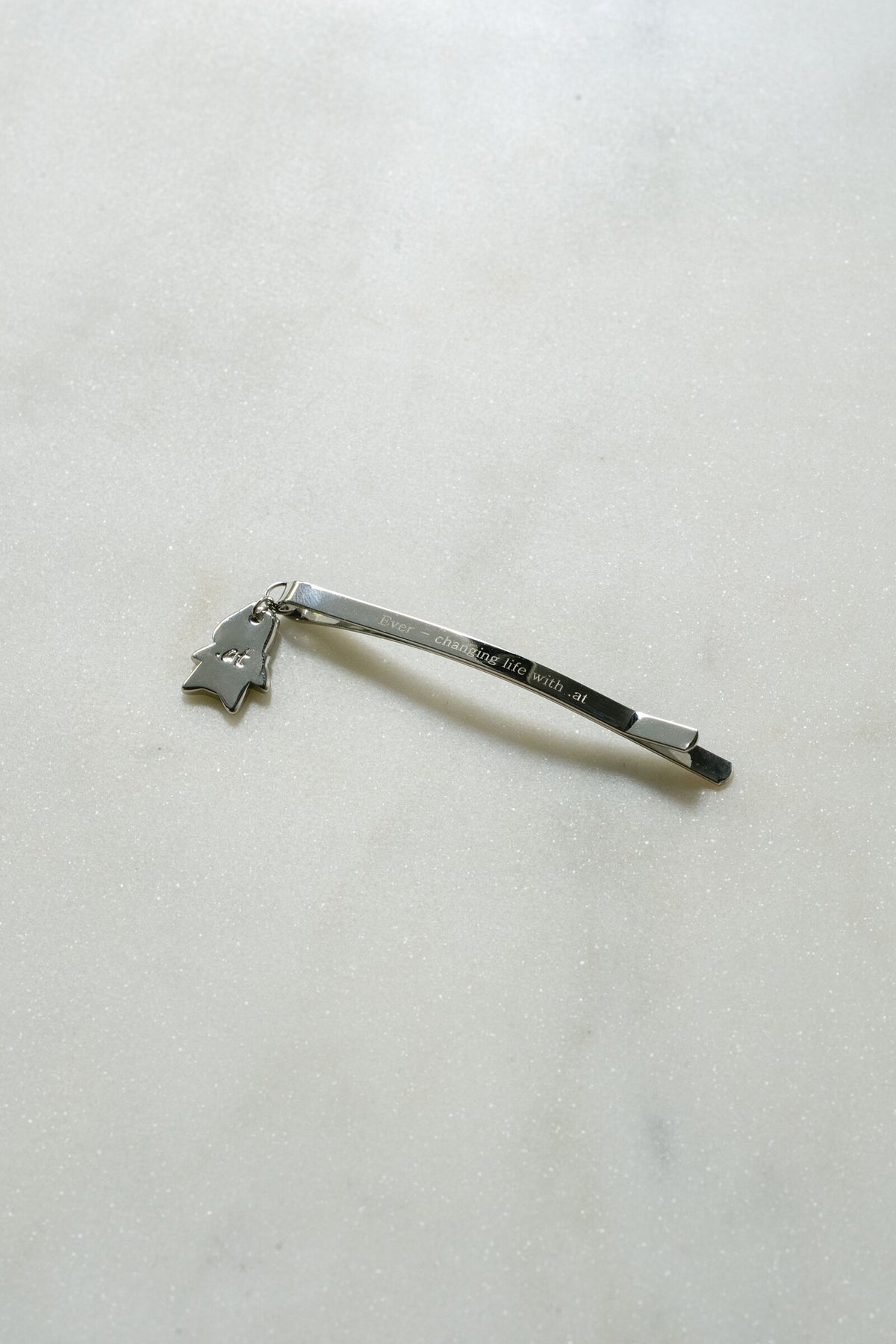 .at - adora-charm hairpin - Silver 01