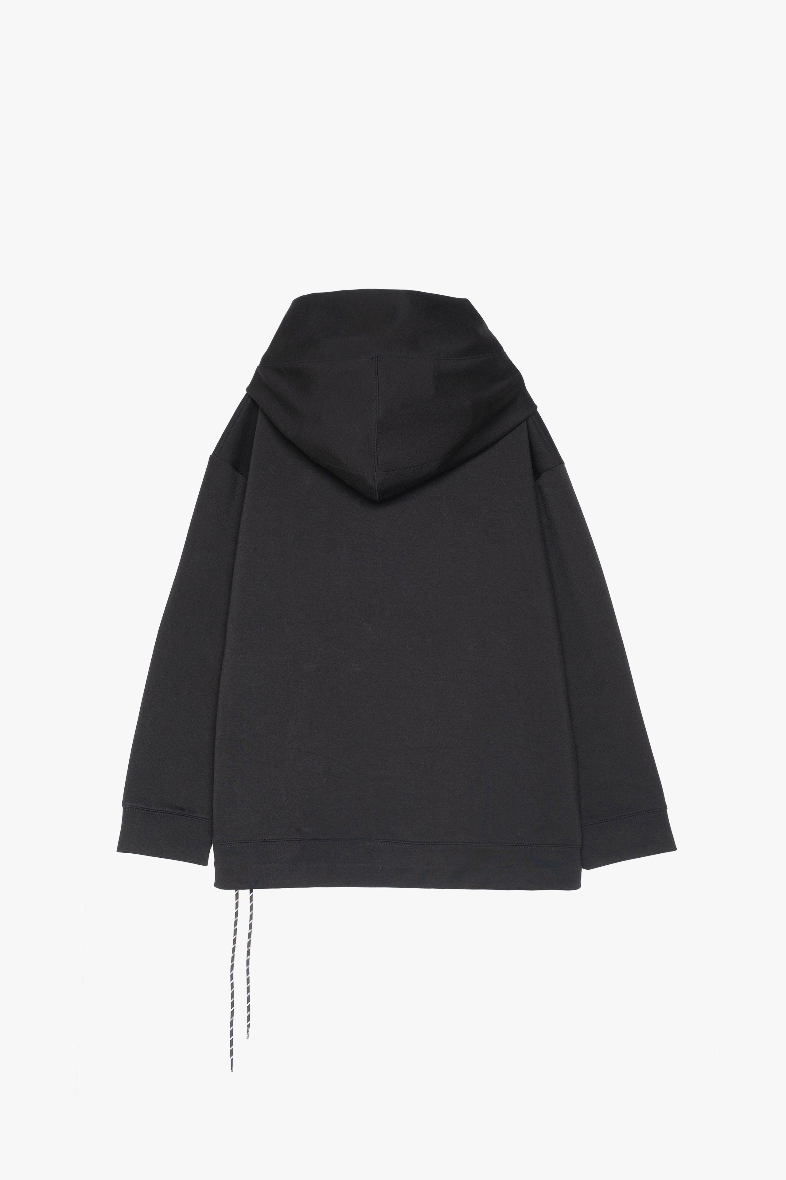 【数量限定】.at-big hood pullover - Black