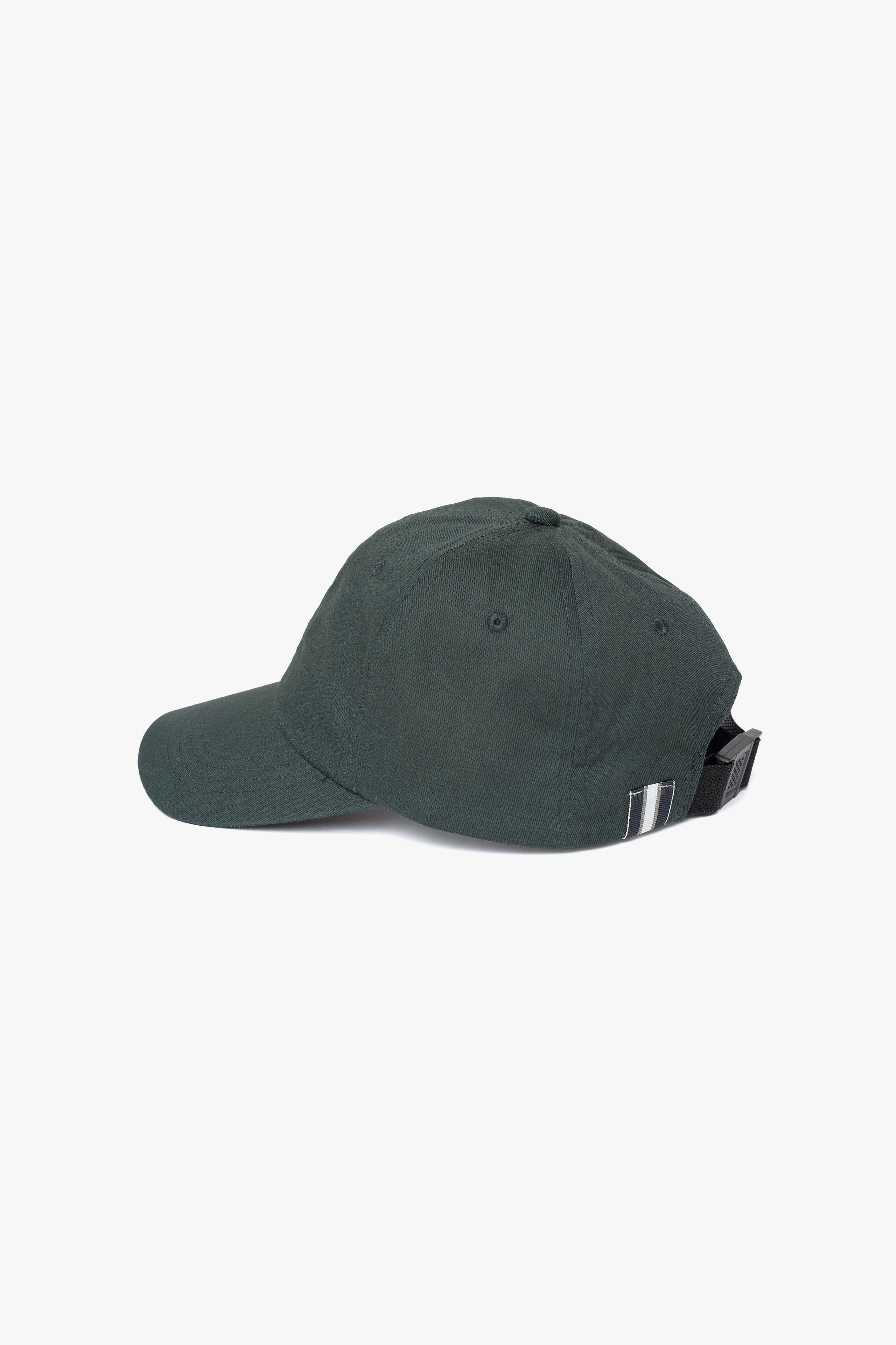 【数量限定】.at-Stripe Tape Logo Cap - Green