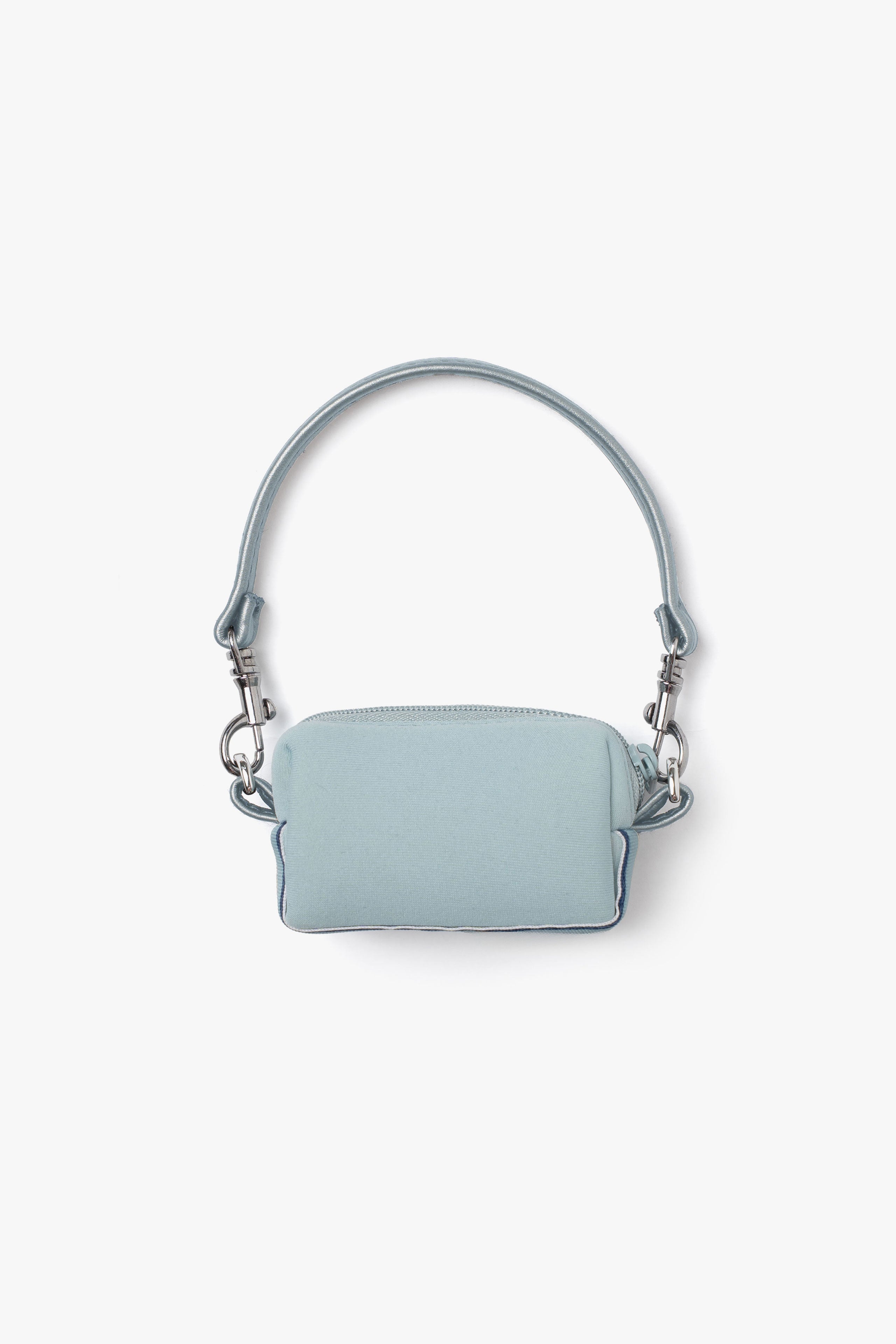 【数量限定】.at-Stripe Tape Square Pouch Nano - Blue