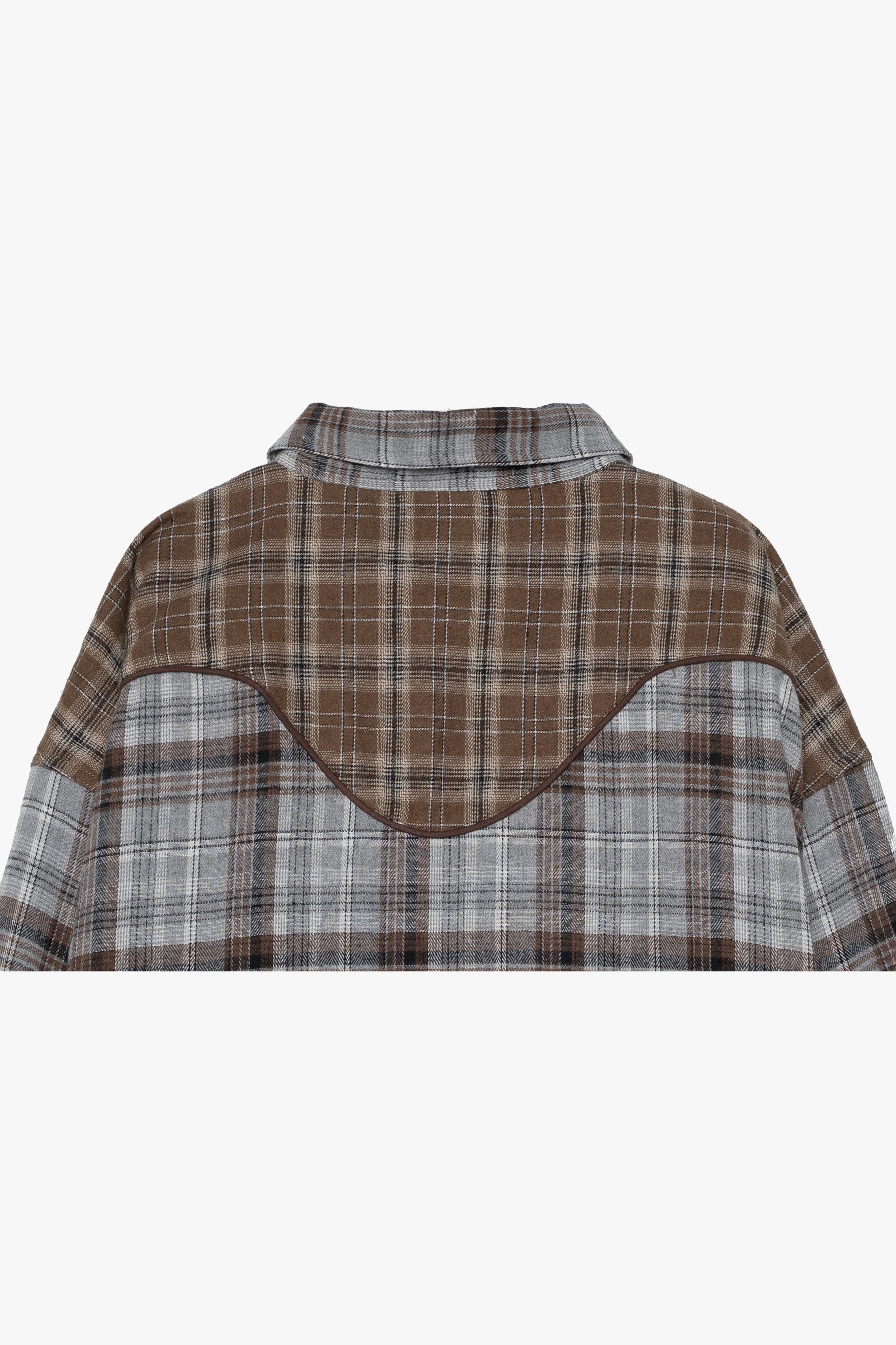 【数量限定】.at-checked lannel shirt - Gray Check