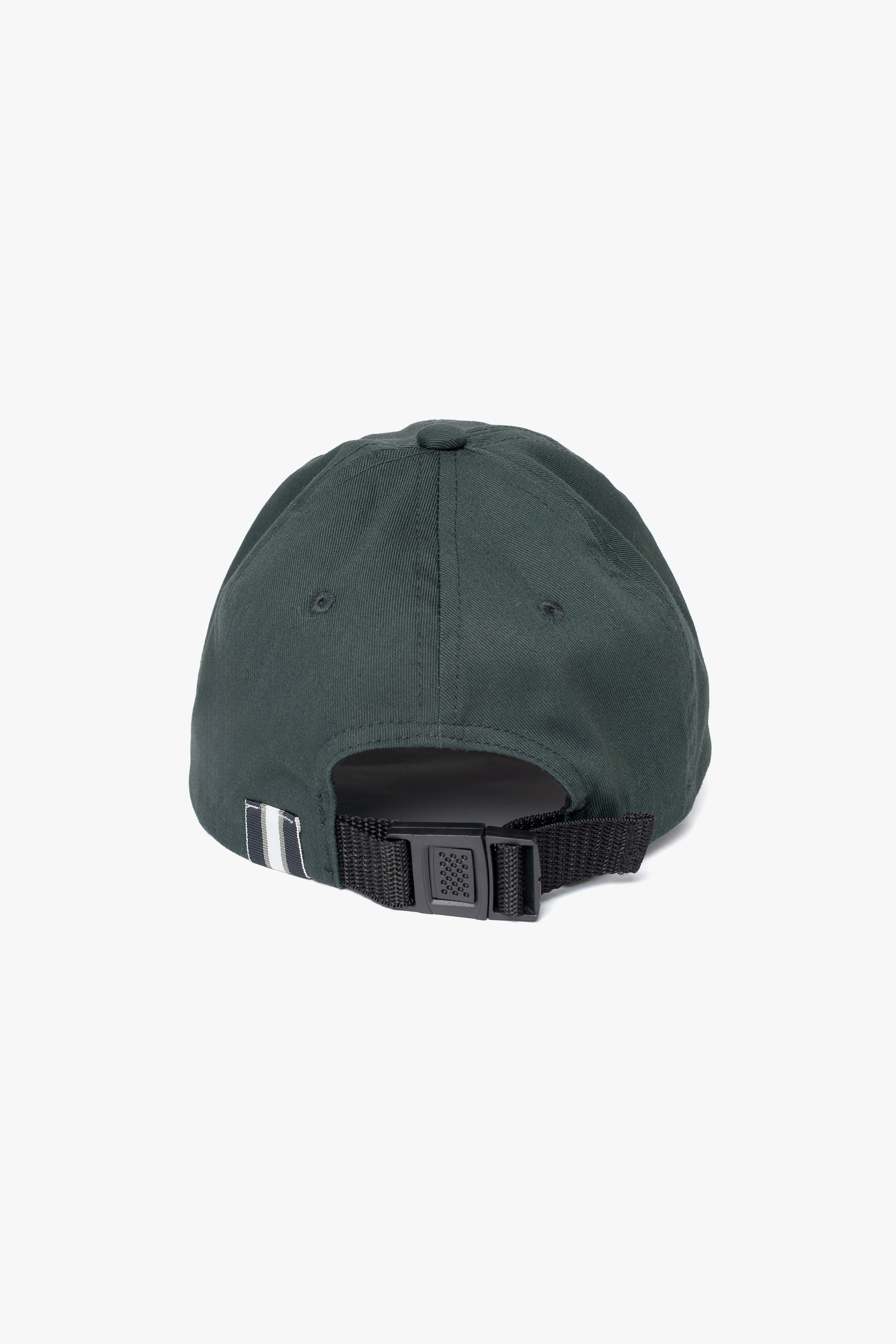 【数量限定】.at-Stripe Tape Logo Cap - Green