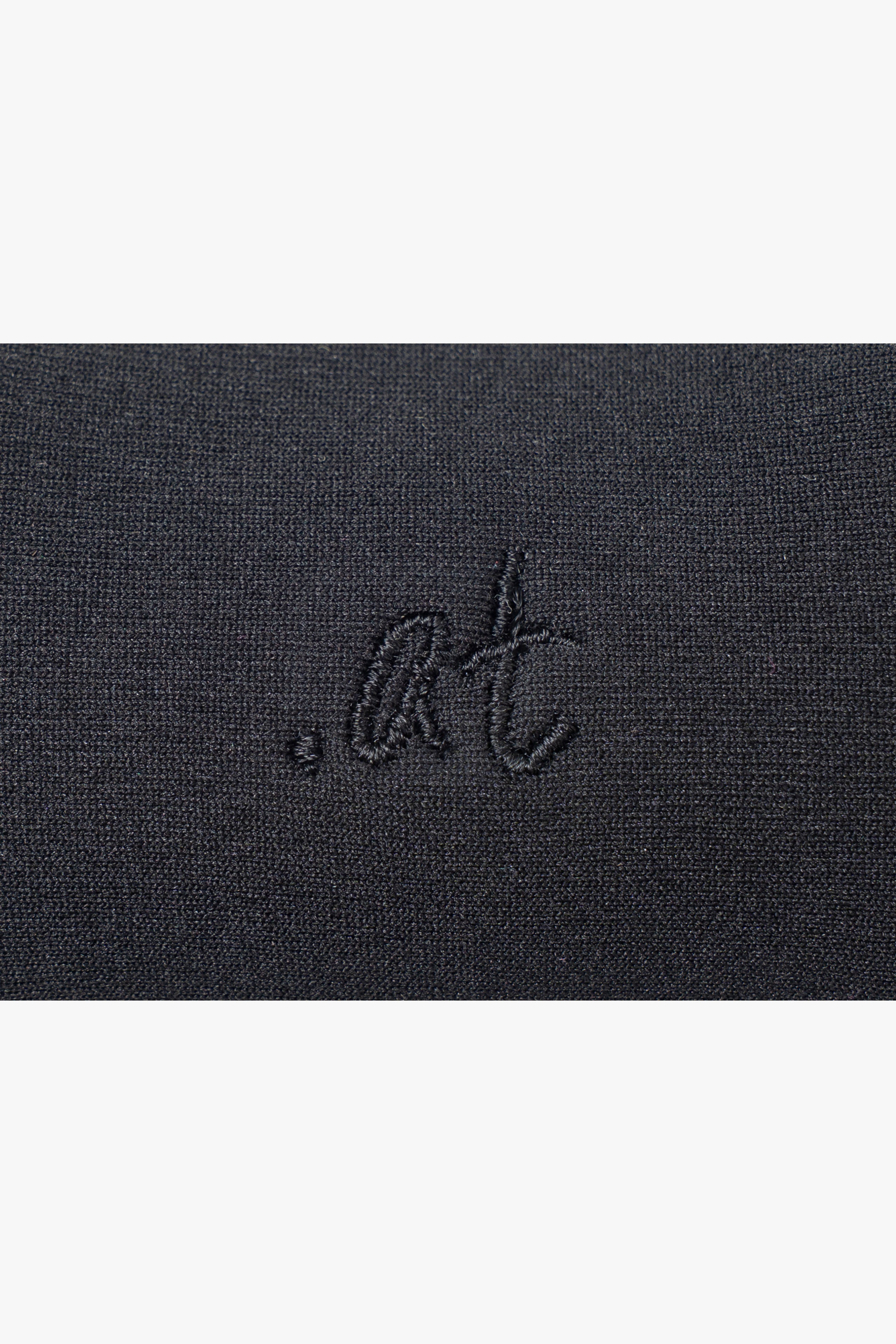 【数量限定】.at-Stripe Tape Square Pouch Nano - Black