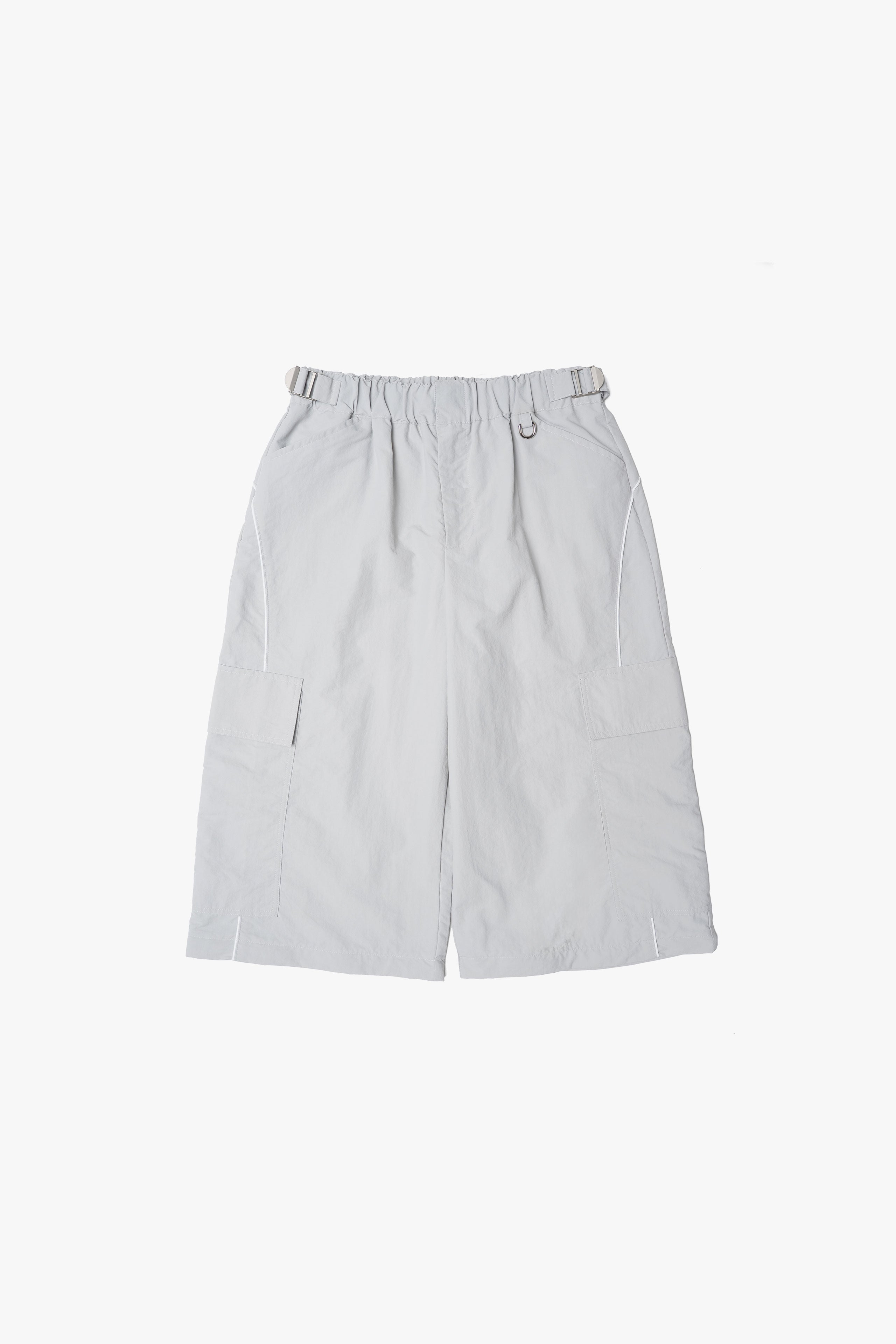 【数量限定】.at-Nylon Piping Cargo Pants - Gray