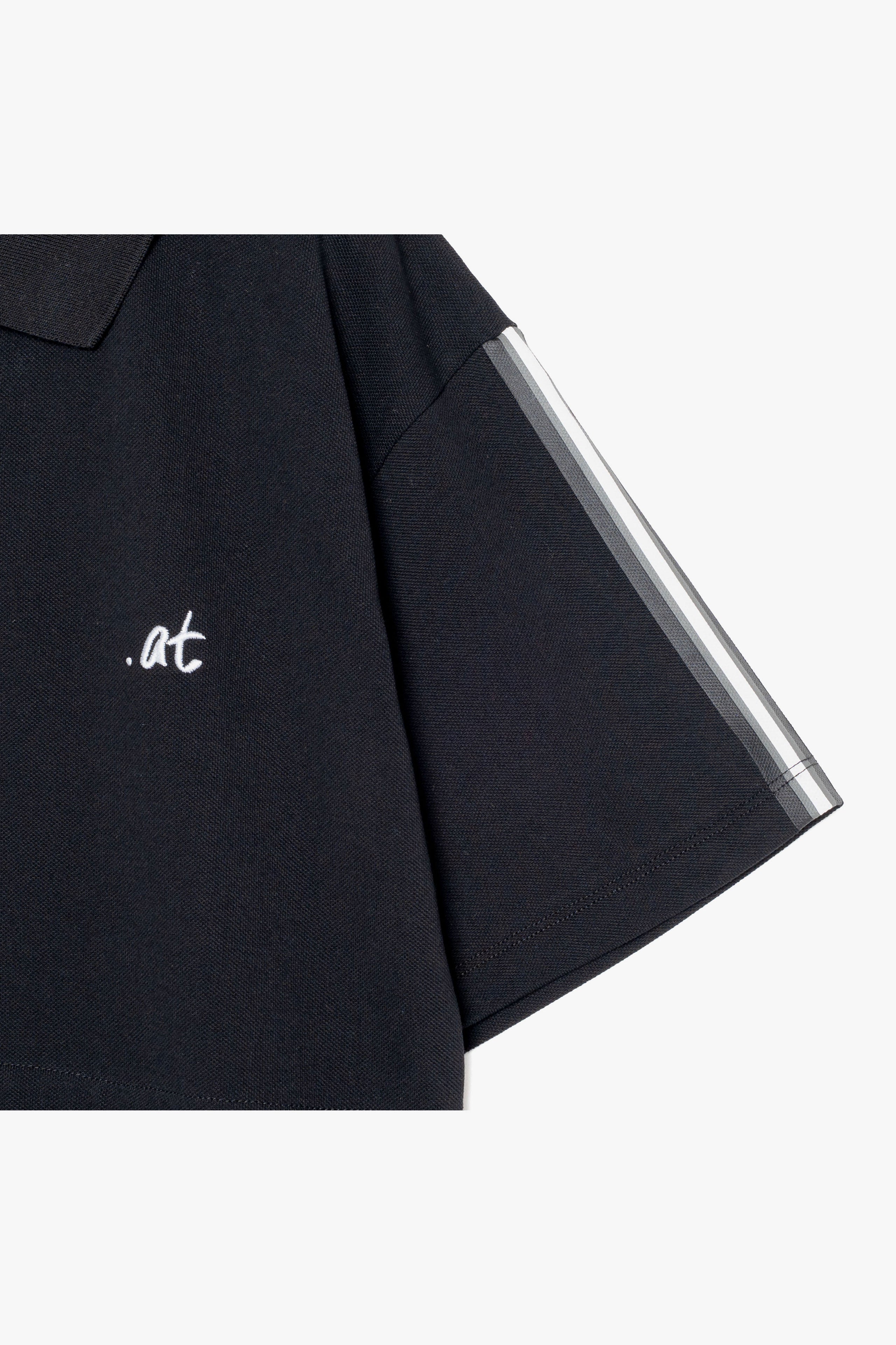 【数量限定】.at-Polo Dress - Black
