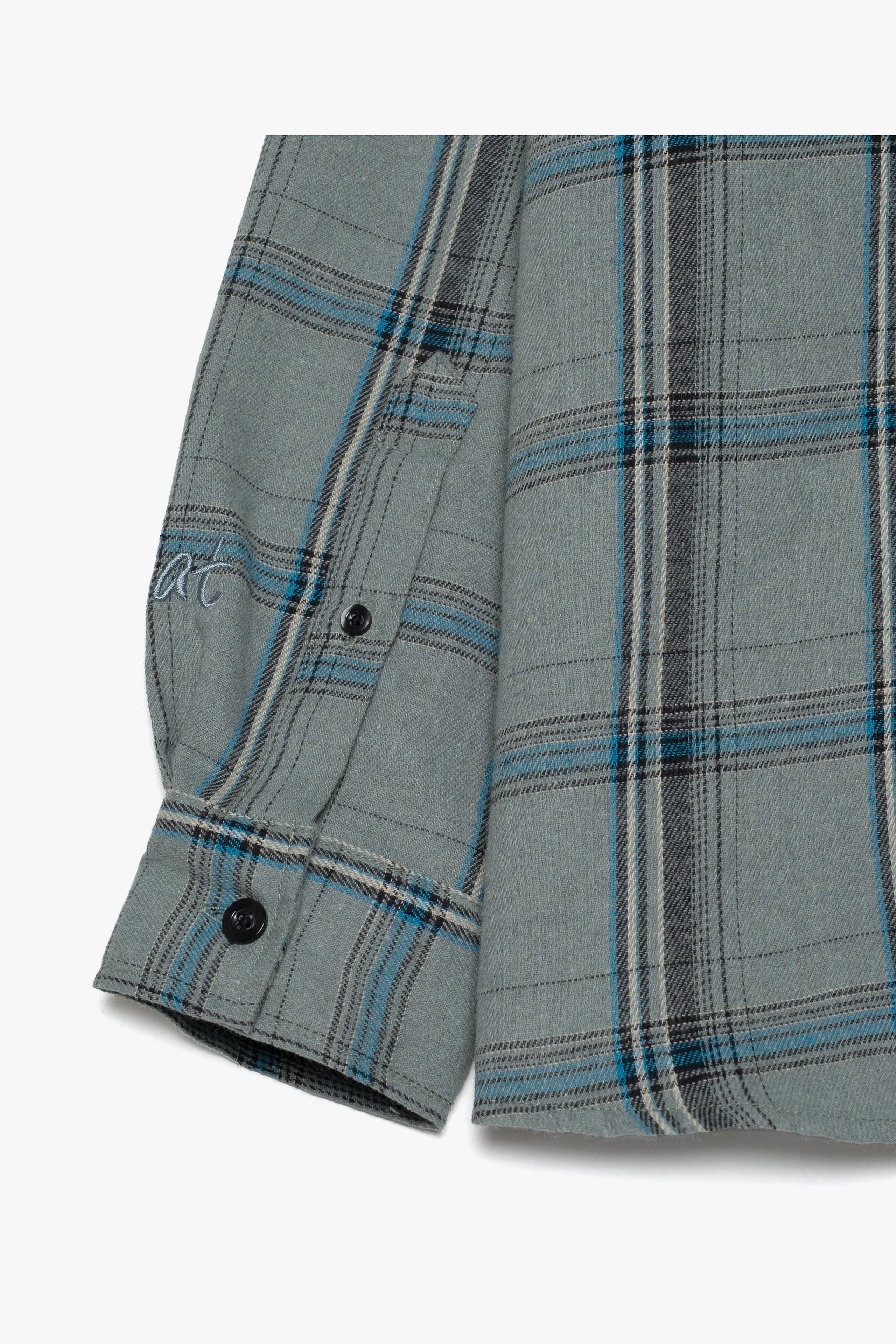 【数量限定】.at-checked lannel shirt - Khaki Check