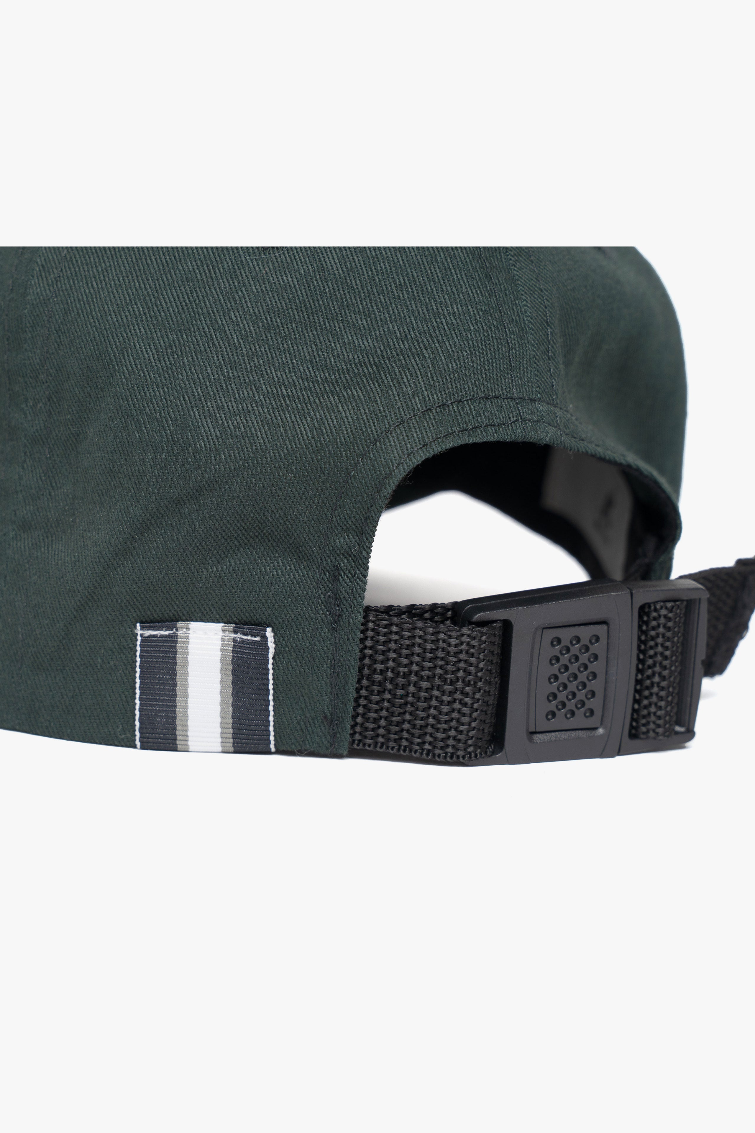 【数量限定】.at-Stripe Tape Logo Cap - Green