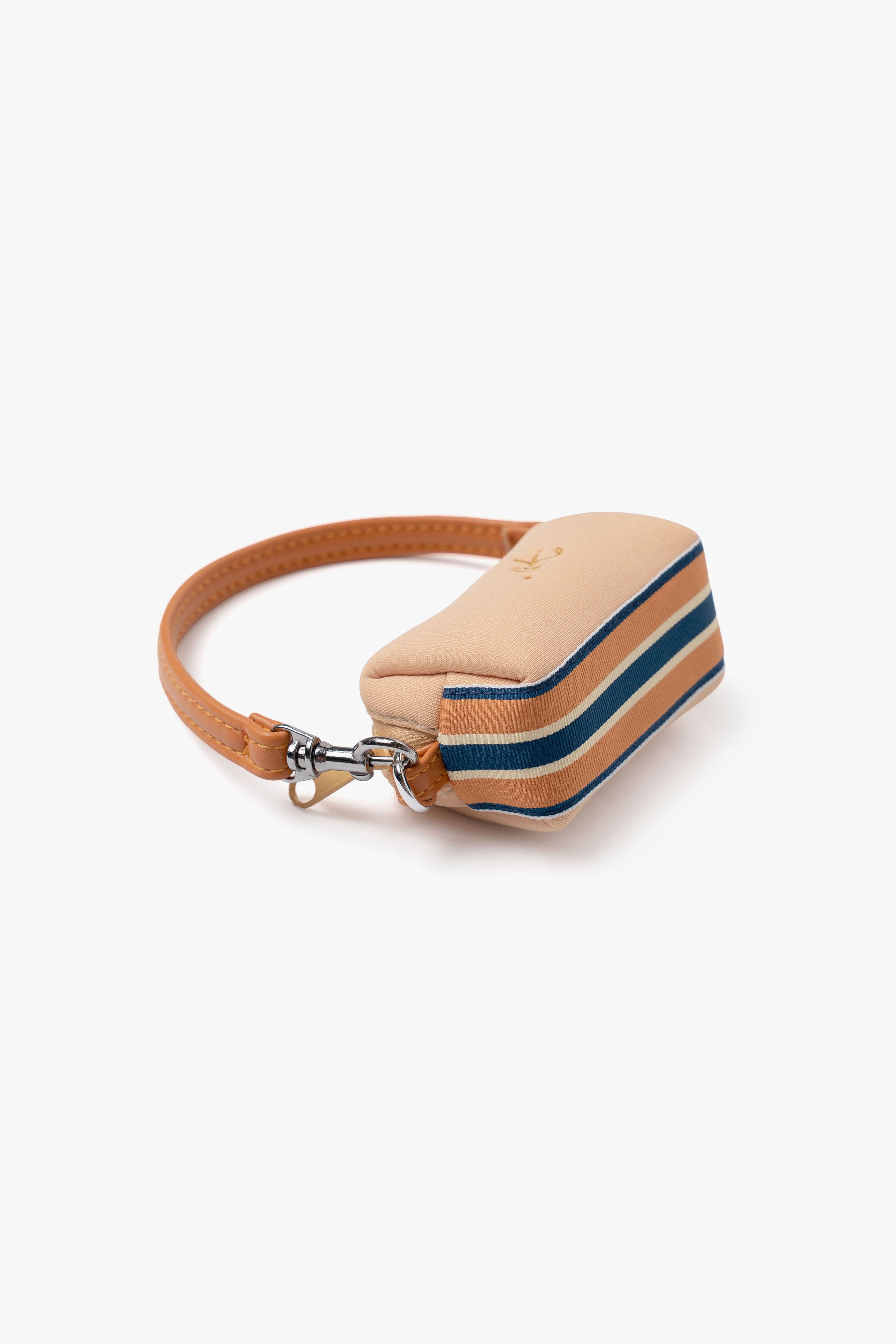 【数量限定】.at-Stripe Tape Square Pouch Nano - Orange