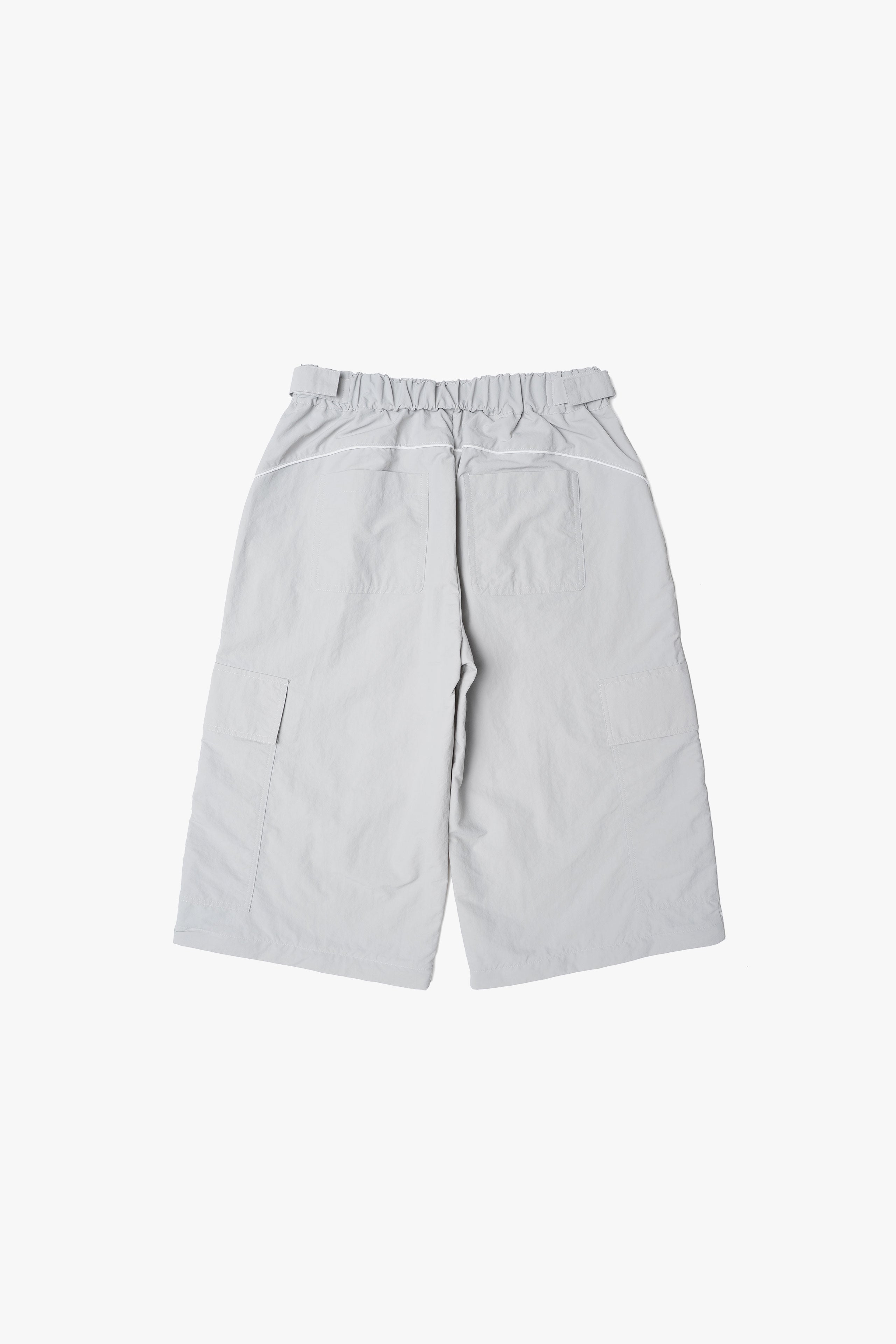 【数量限定】.at-Nylon Piping Cargo Pants - Gray