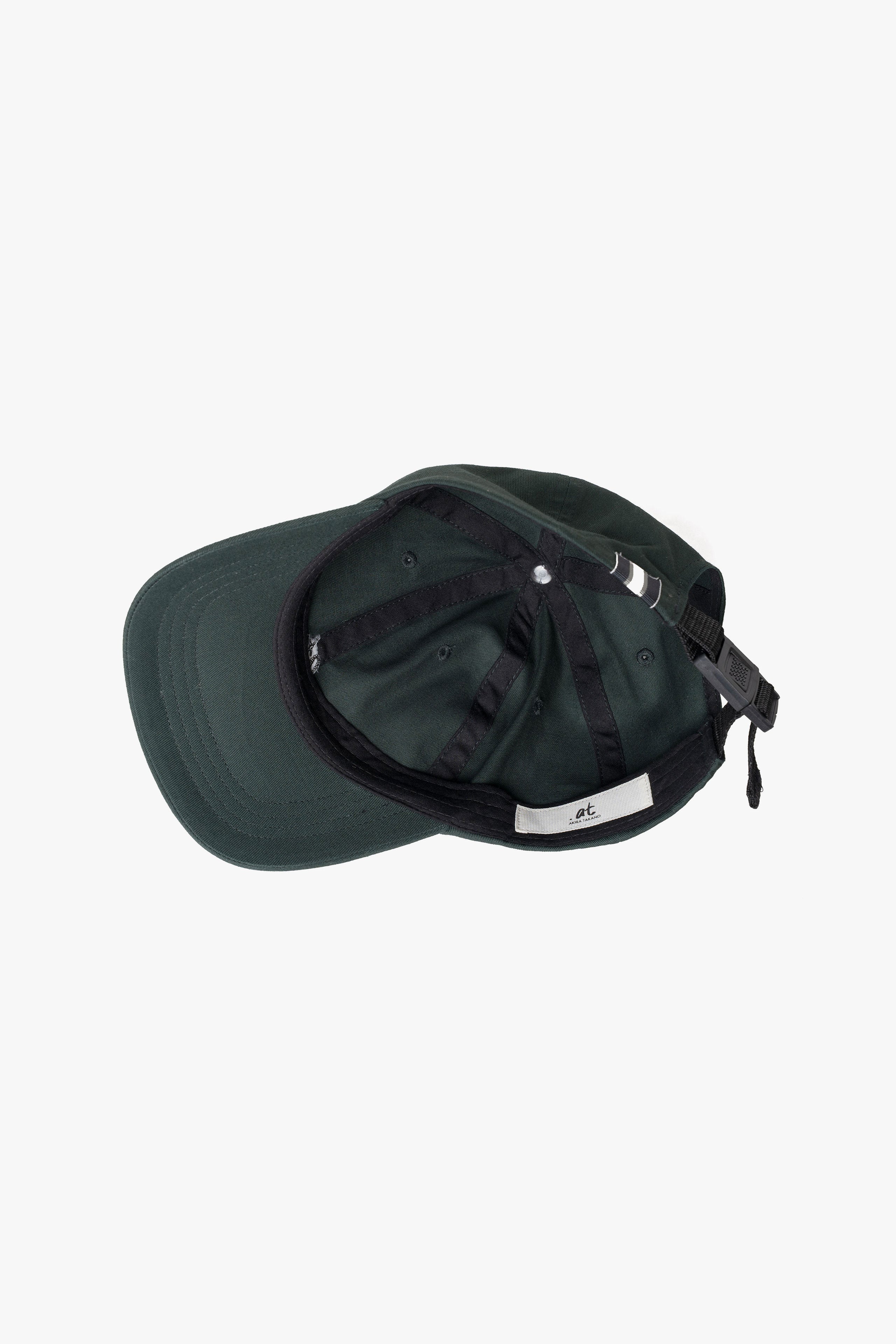 【数量限定】.at-Stripe Tape Logo Cap - Green