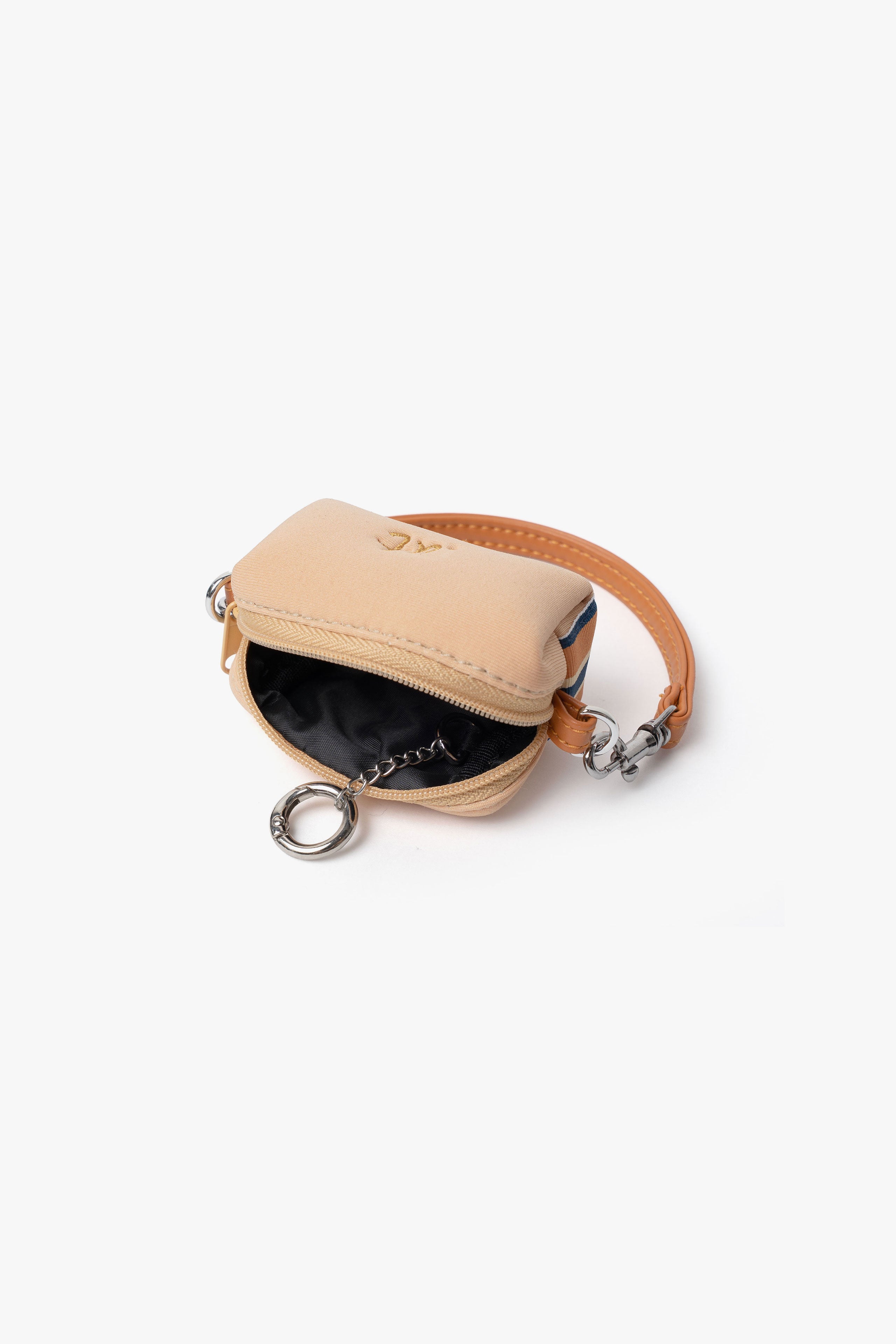 【数量限定】.at-Stripe Tape Square Pouch Nano - Orange