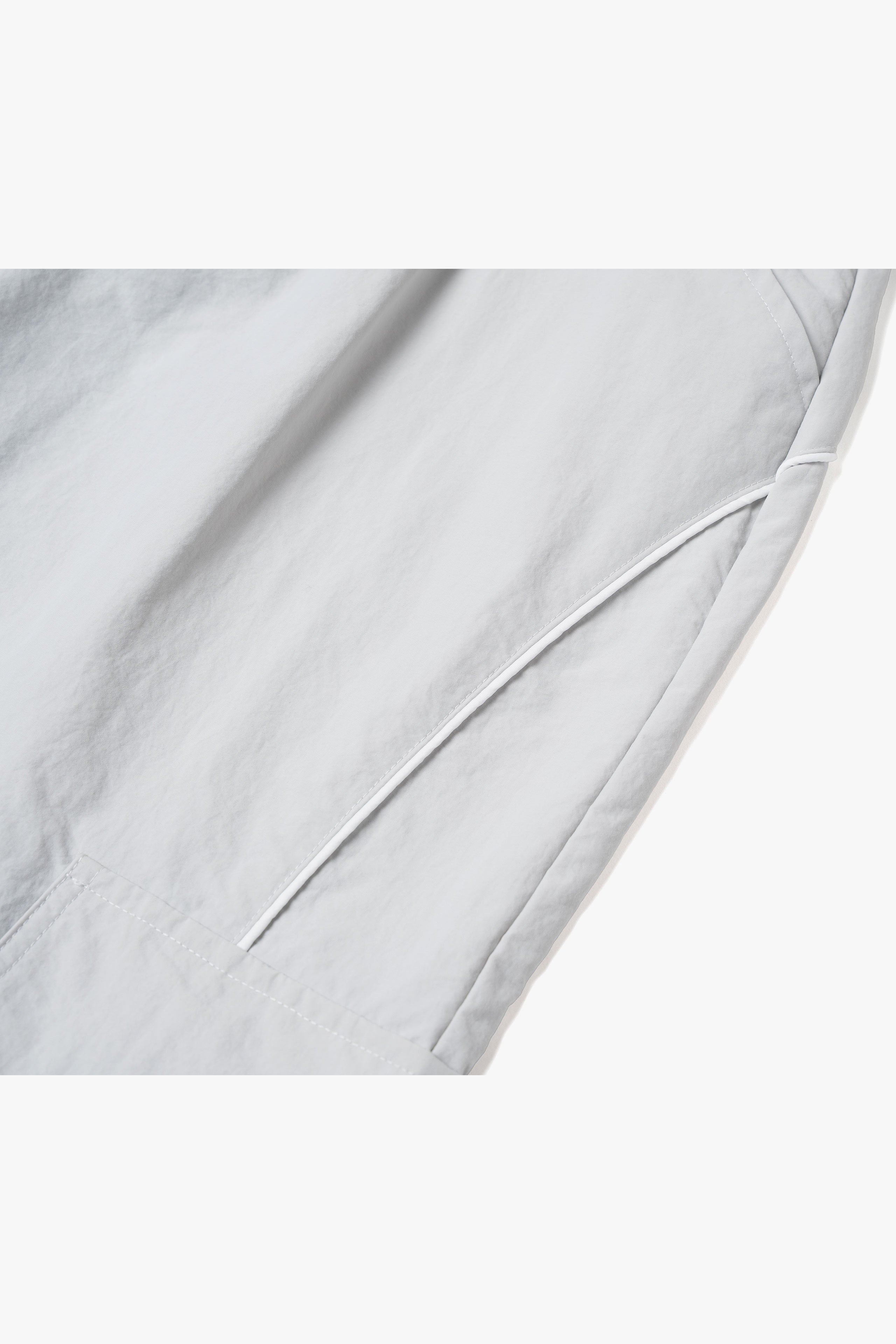 【数量限定】.at-Nylon Piping Cargo Pants - Gray