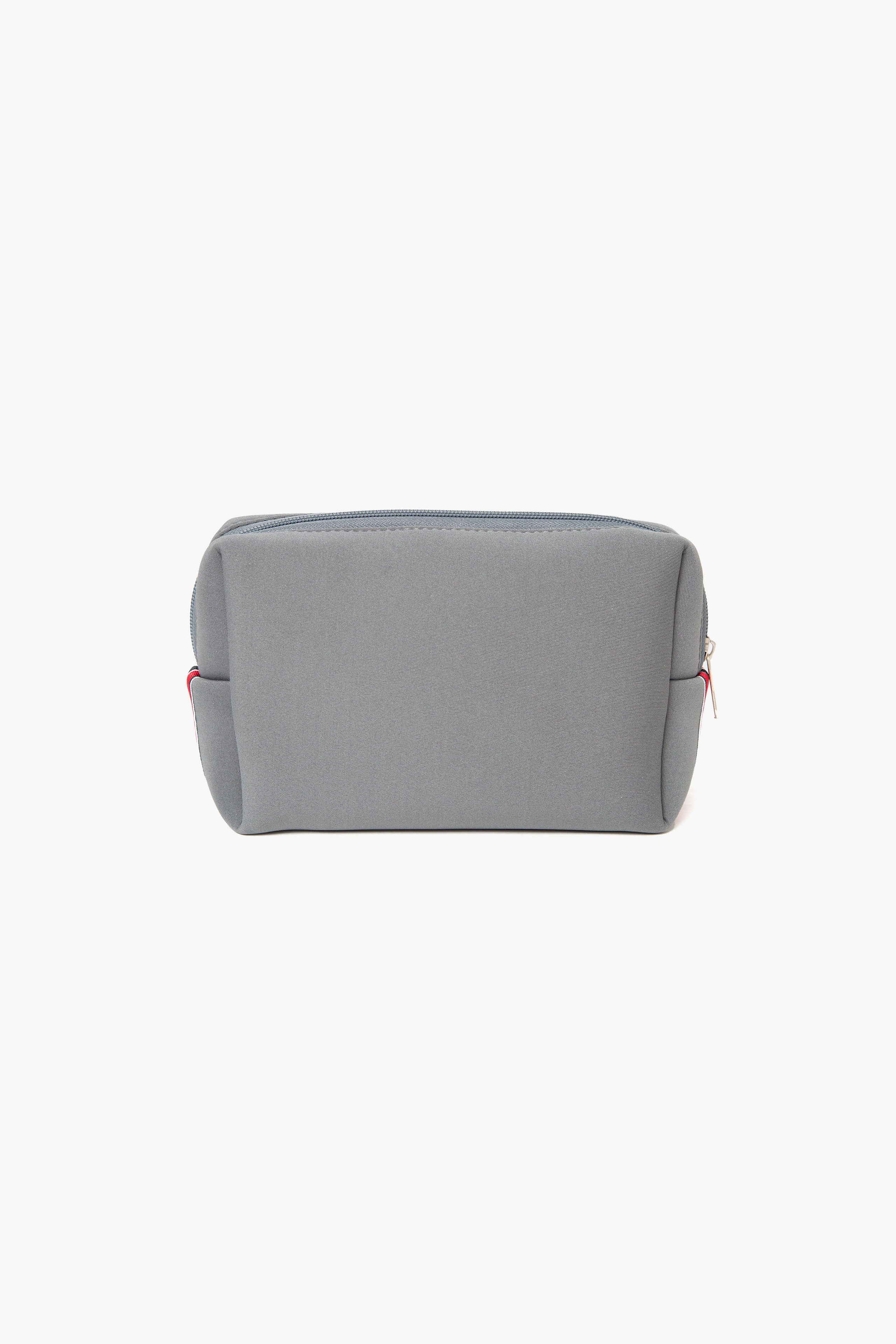 【数量限定】.at-Stripe Tape Square Pouch L - Gray