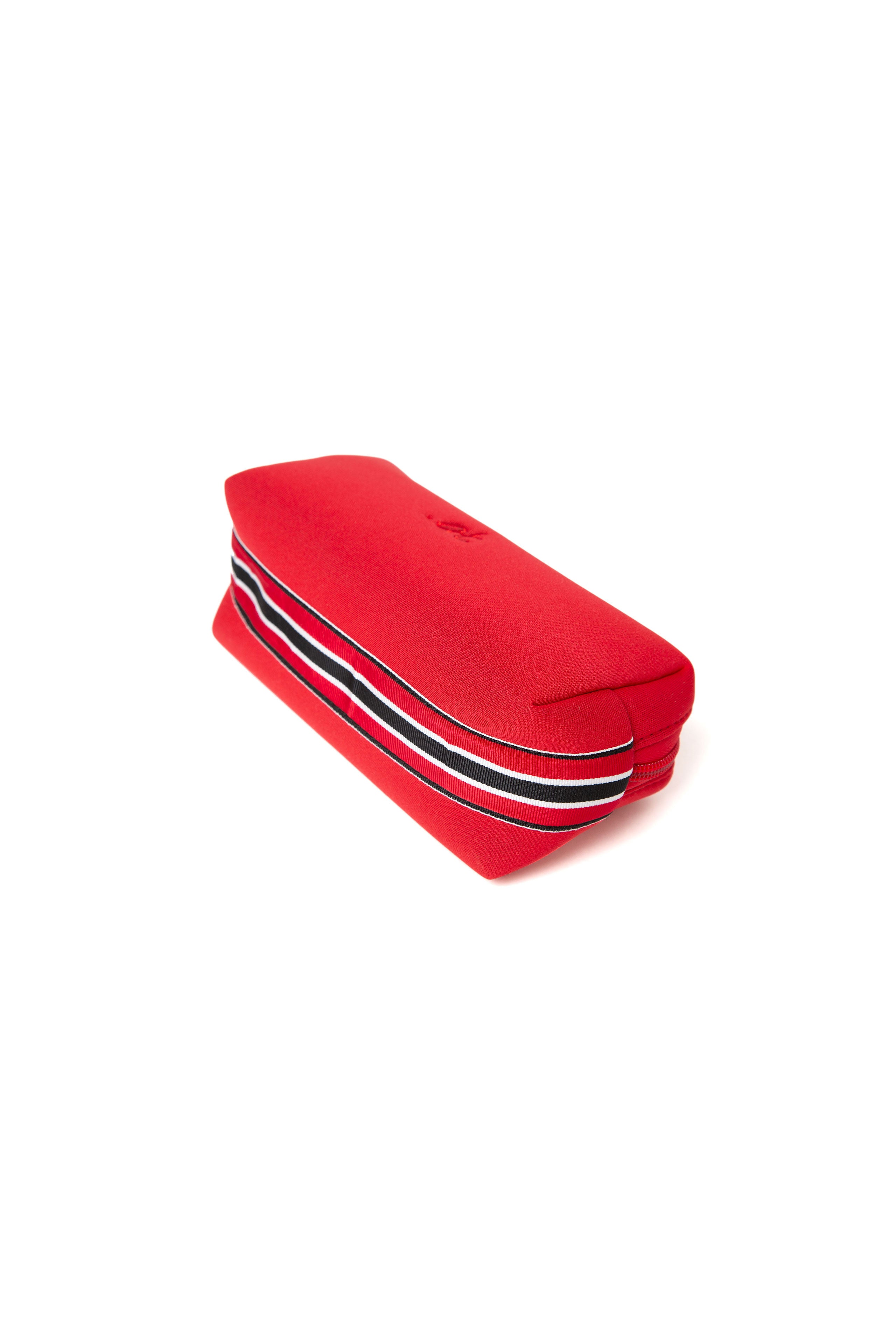 【数量限定】.at-Stripe Tape Square Pouch M - Red