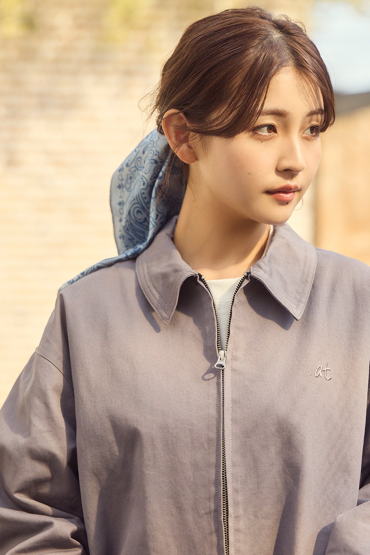 ジャケット・アウター doradora at-adora quilted blouson - Gray|.at