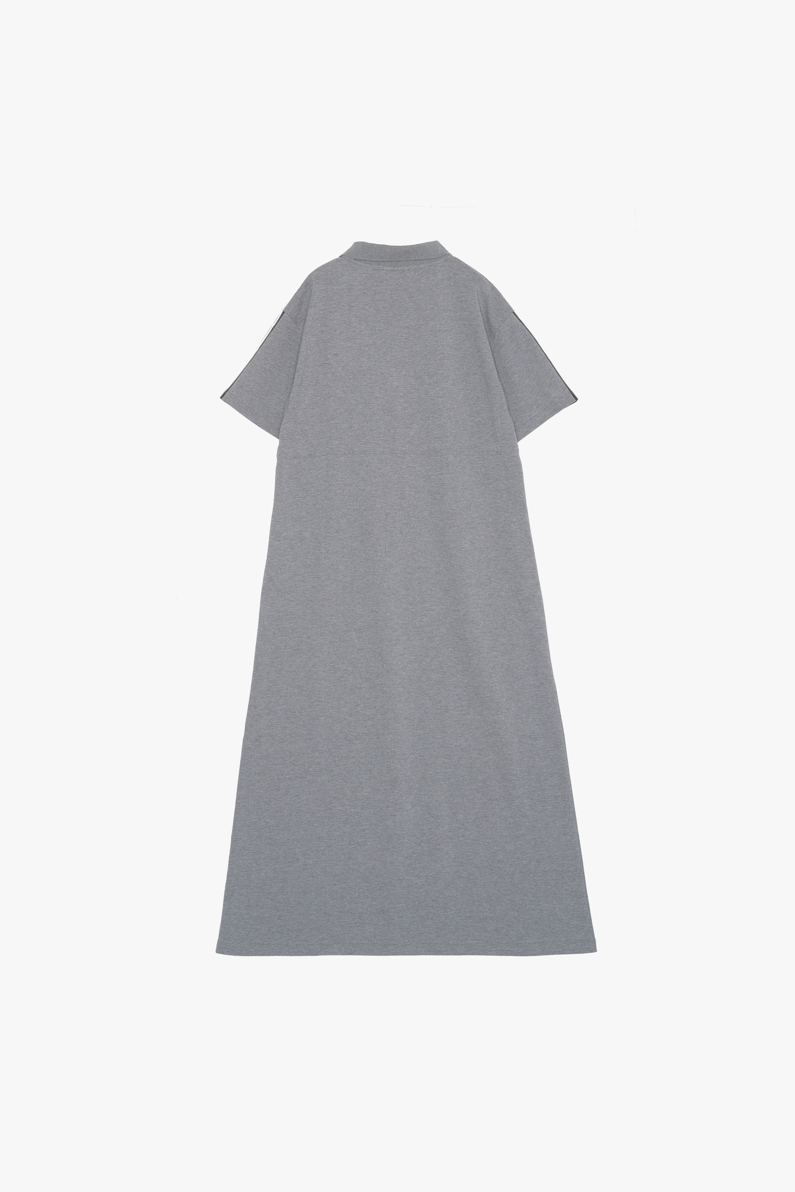 【数量限定】.at-Polo Dress - Gray