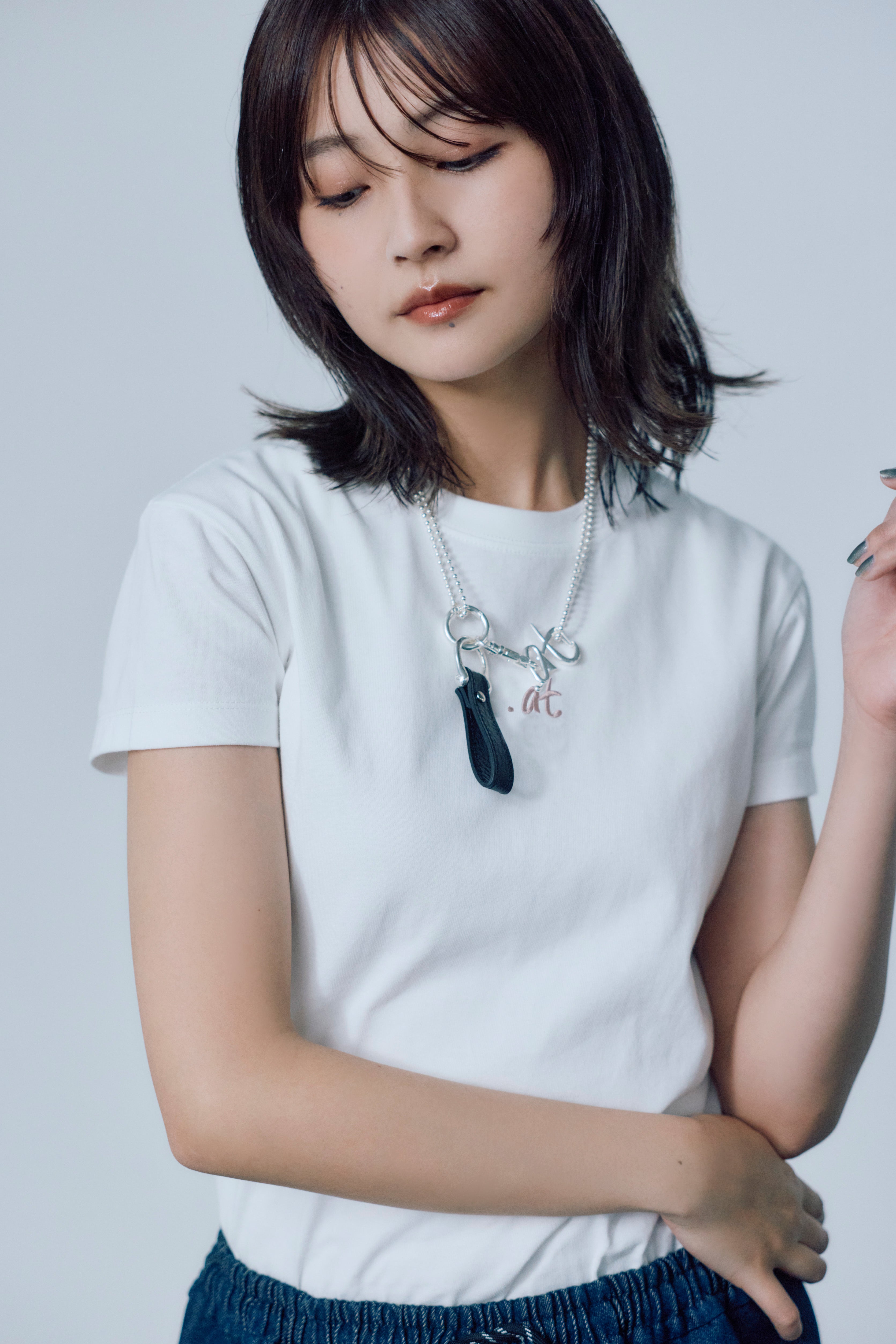 .at - New Basic Ladys T-Shirt - Off White