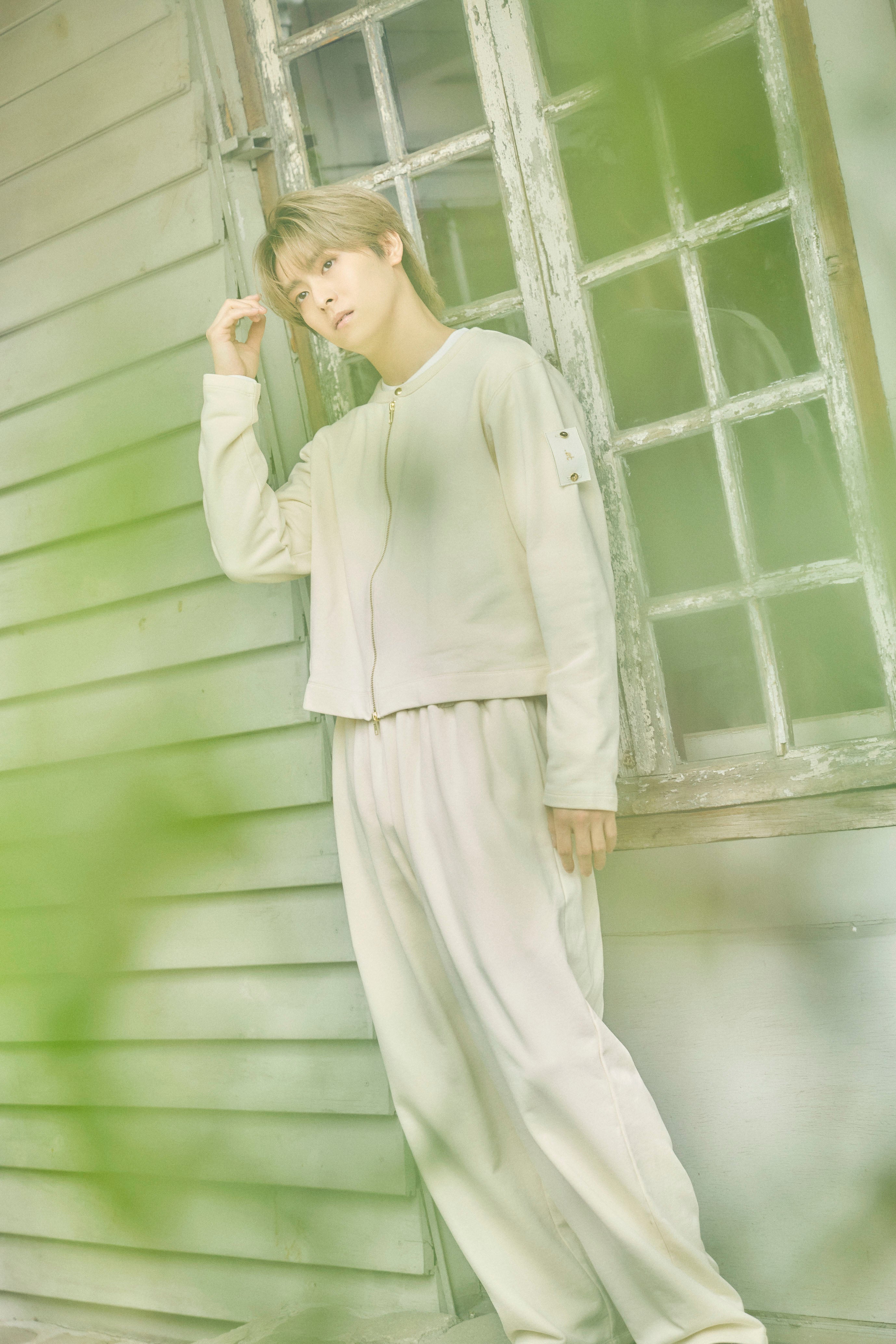 .at - Set Patch Wide Sweat Pants - Ecru