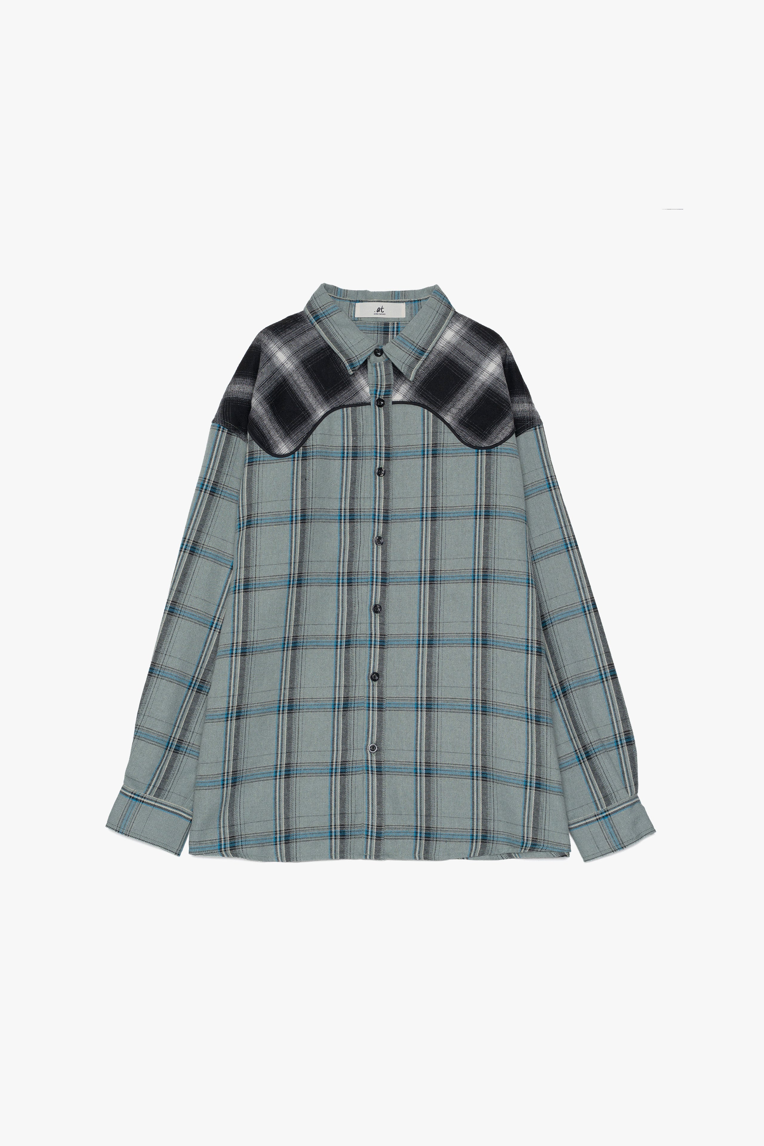 【数量限定】.at-checked lannel shirt - Khaki Check
