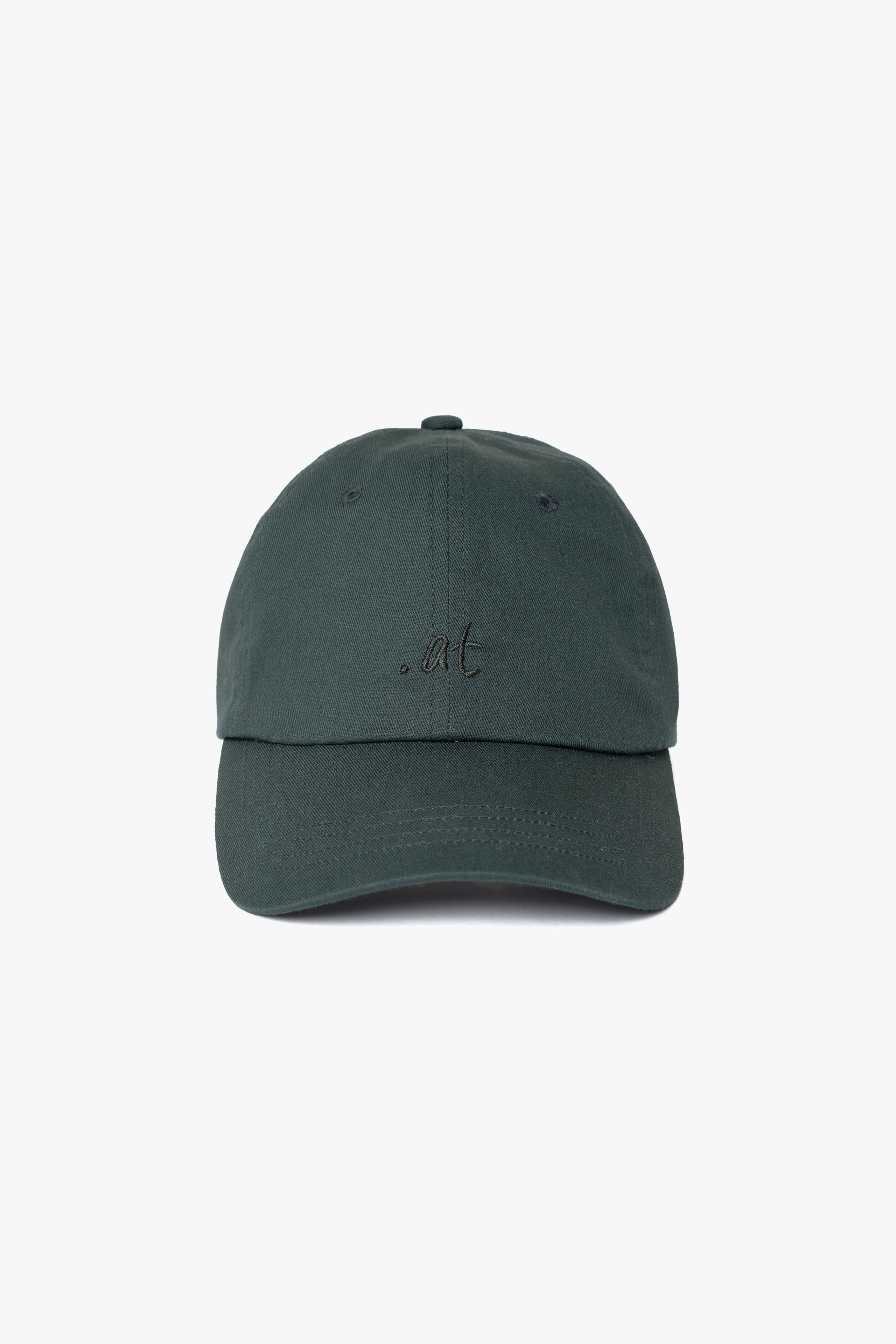 .at-Stripe Tape Logo Cap - Green