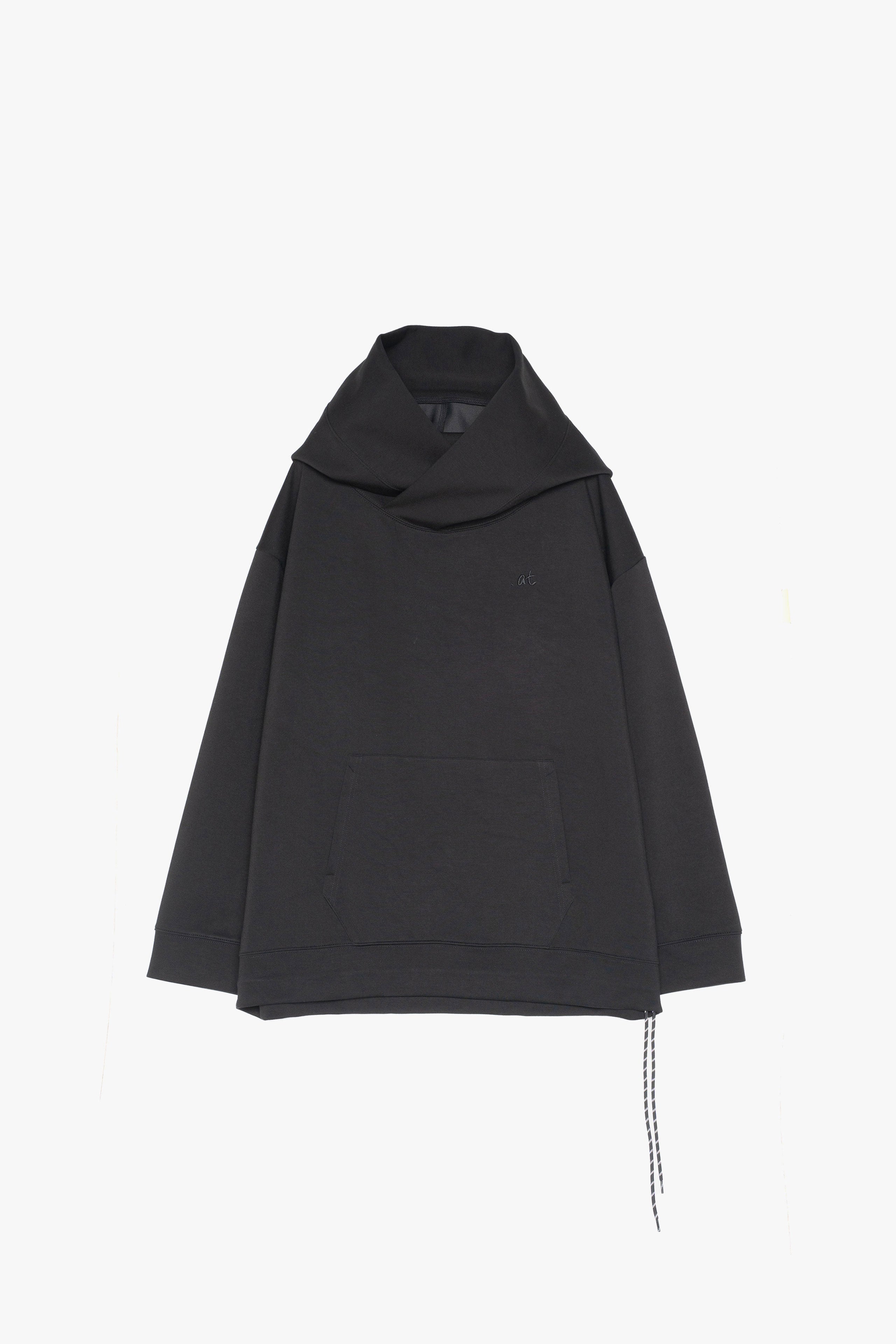 【数量限定】.at-big hood pullover - Black