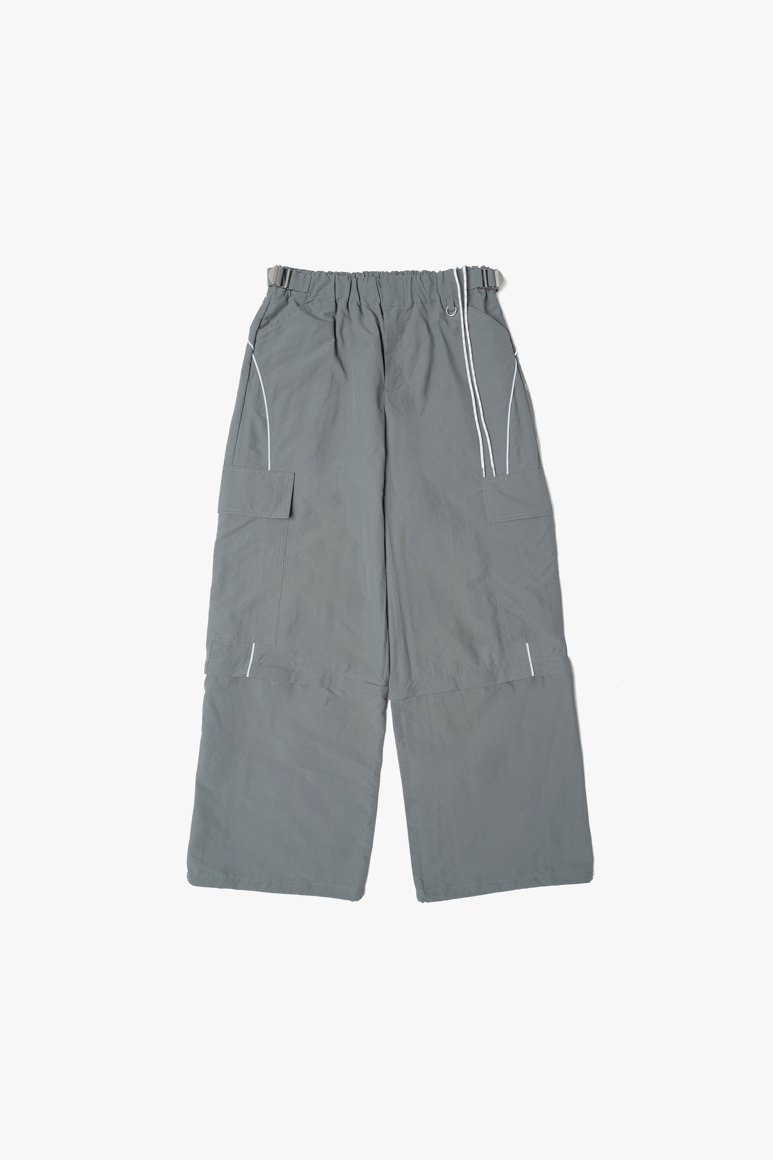 【数量限定】.at-Nylon Piping Cargo Pants - Khaki