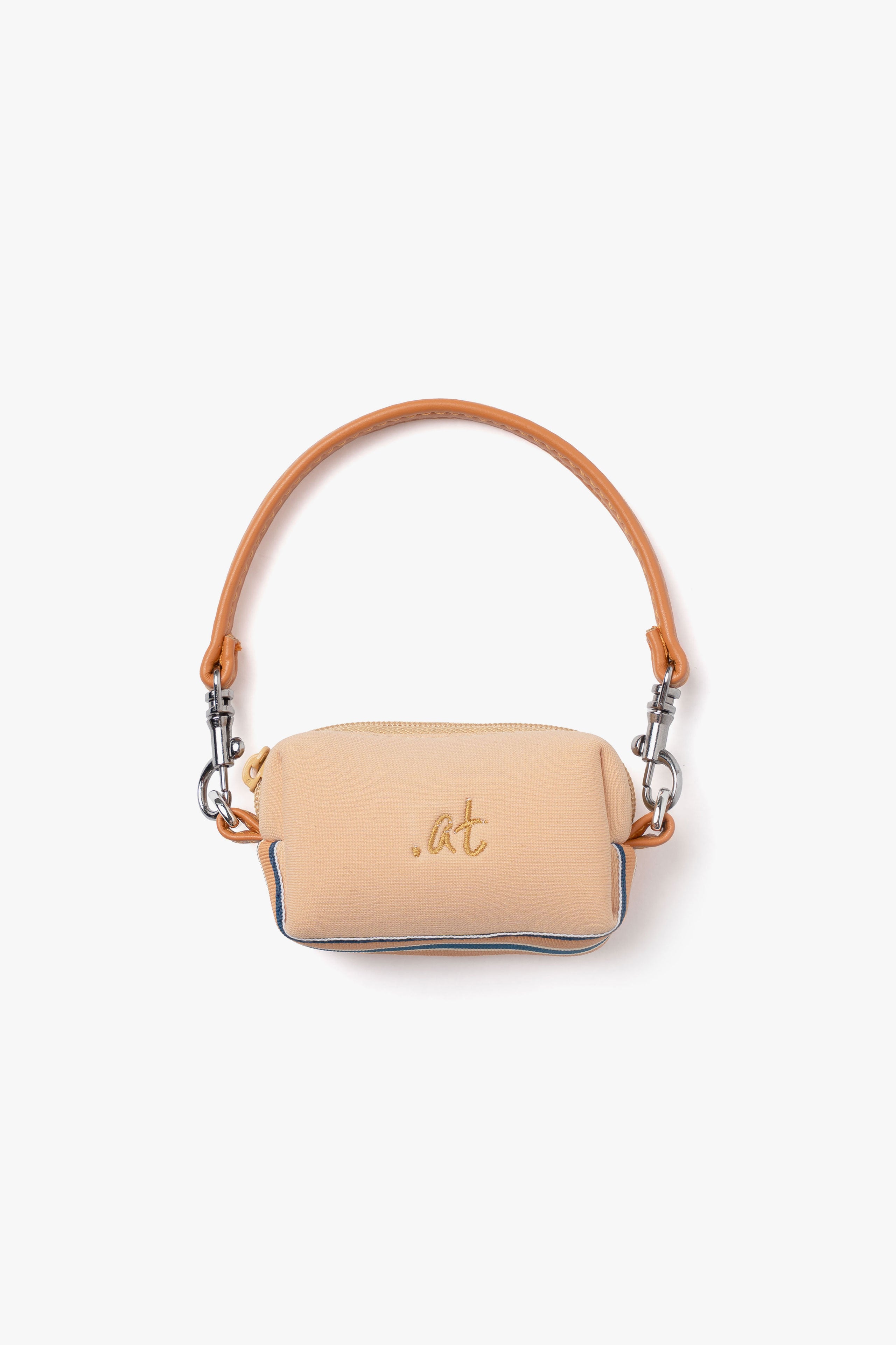 【数量限定】.at-Stripe Tape Square Pouch Nano - Orange