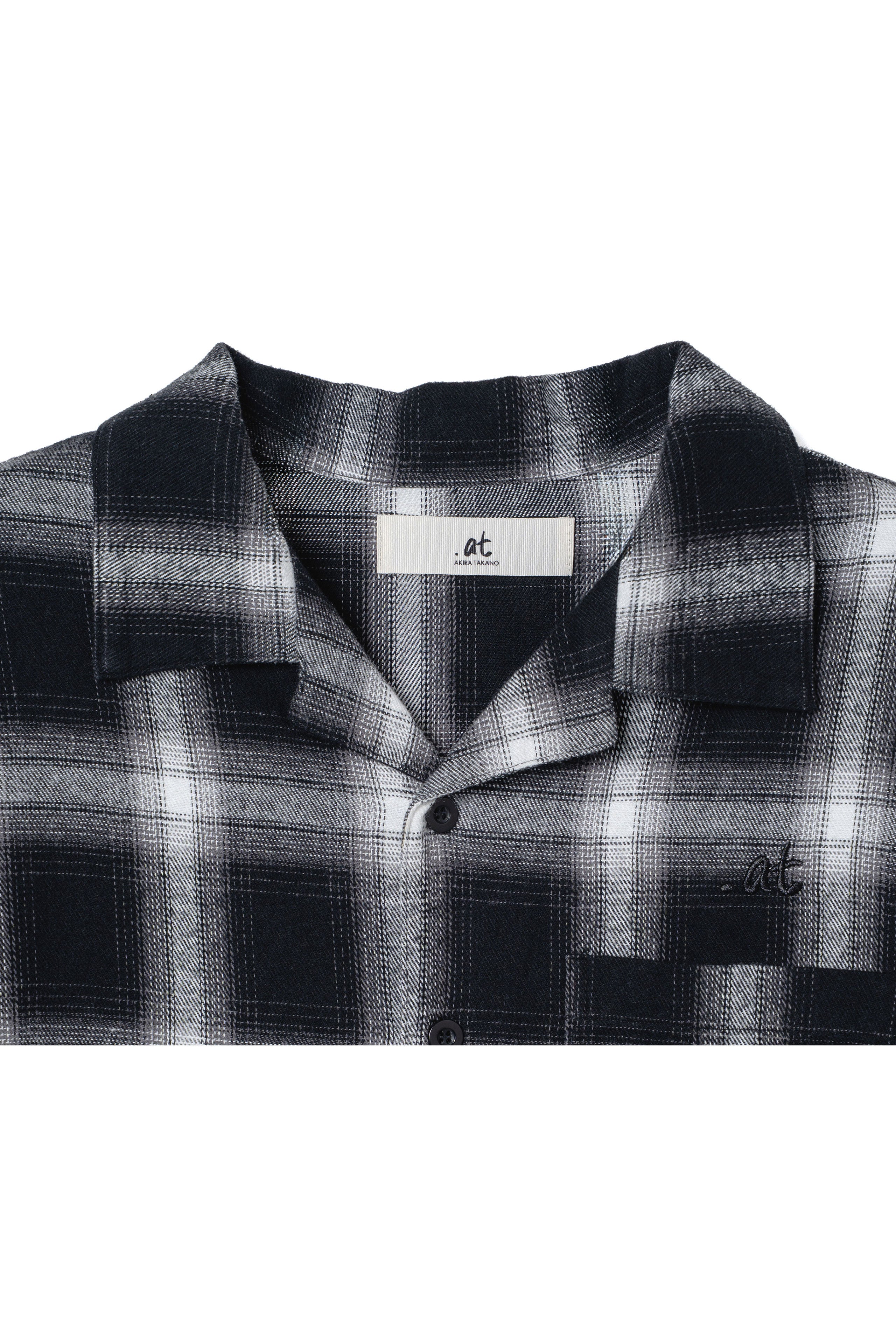 Check Vintage Shirt - White×black Check｜.at