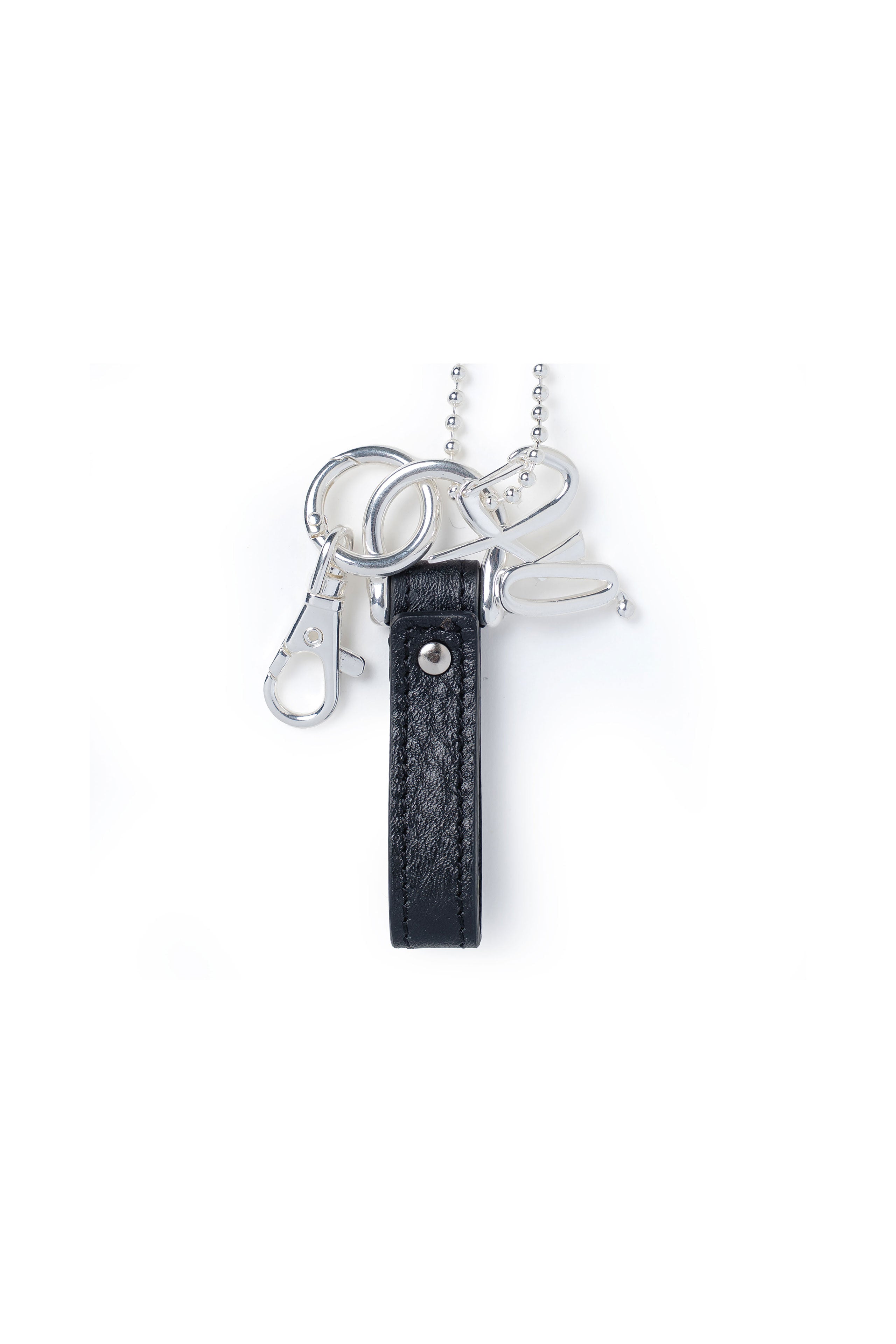 .at - Motif Long Necklace - Silver