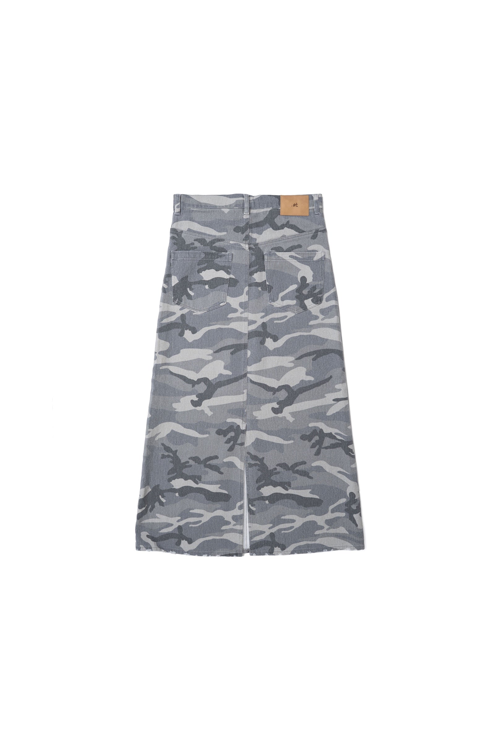 .at - Camouflage Skirt - White Camo 02