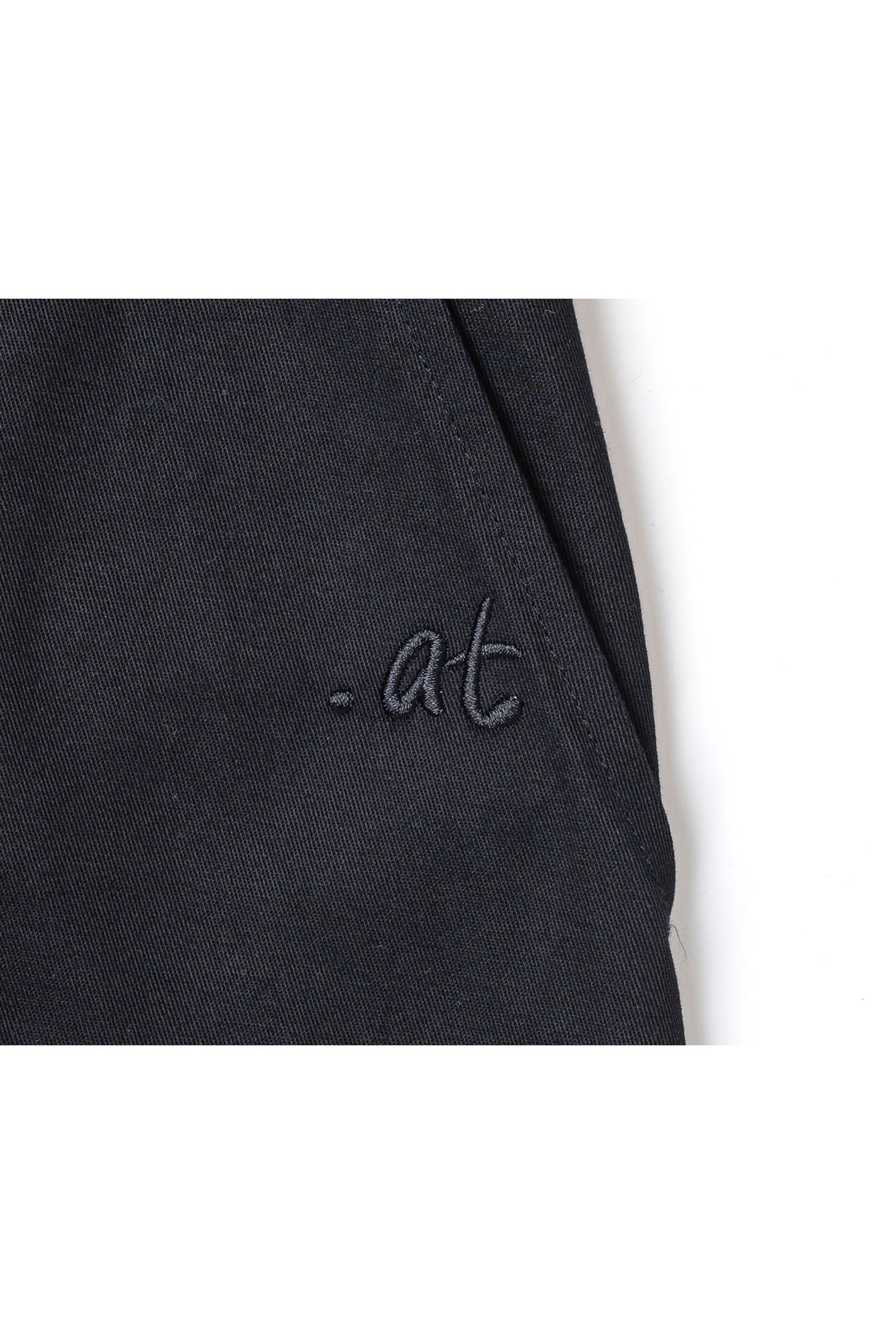 .at - Lace Switching Buggy Pants - Black 03