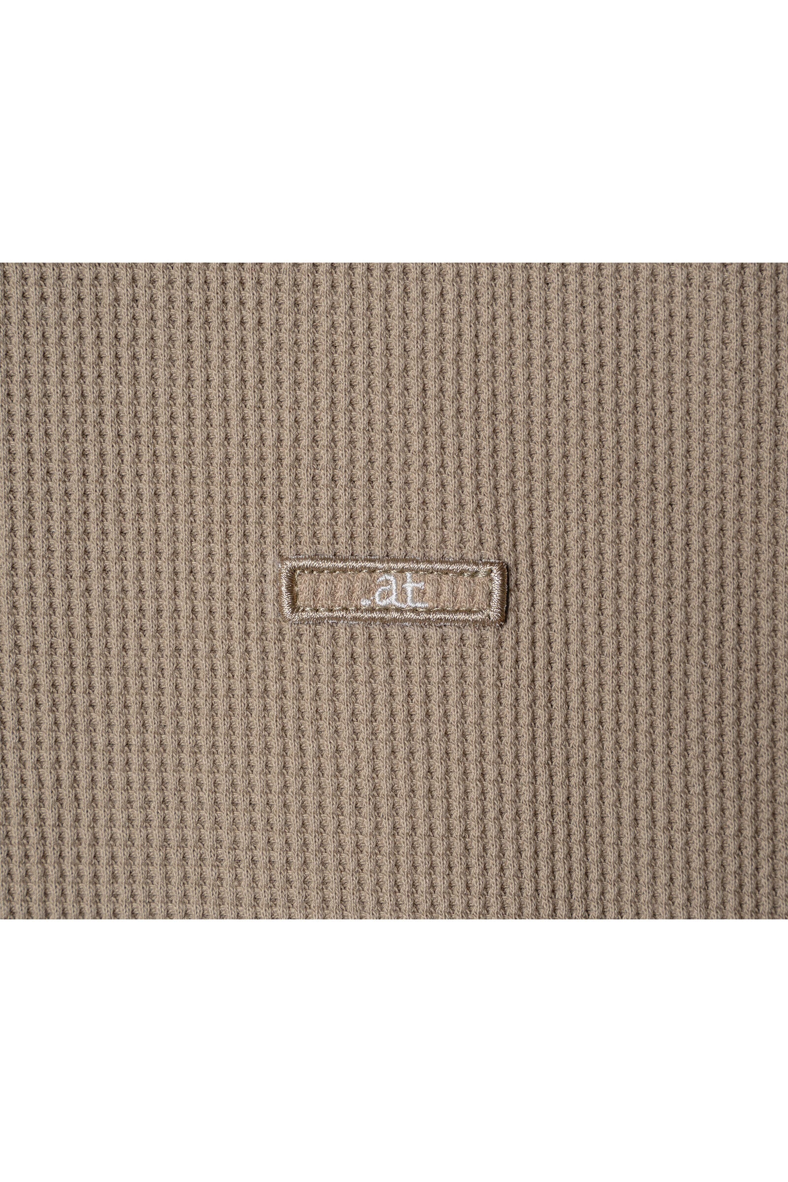 .at - Waffle Long-Sleeve T-Shirt - Khaki 03