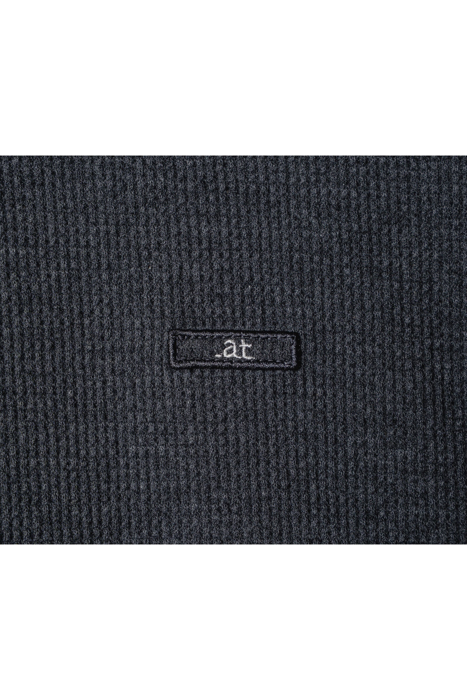 .at - Waffle Long-Sleeve T-Shirt - Heather Charcoal Gray 03