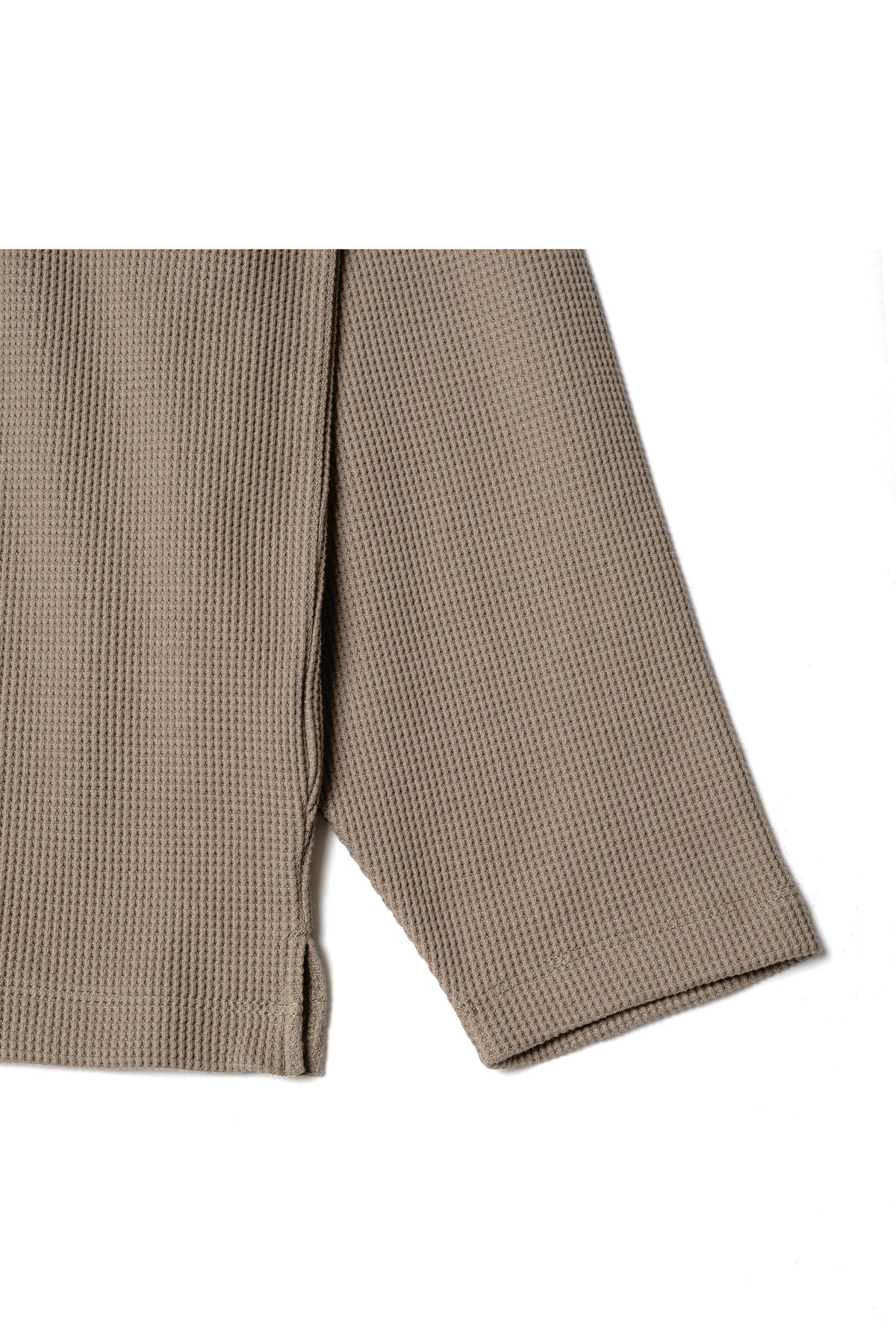 .at - Waffle Long-Sleeve T-Shirt - Khaki 04